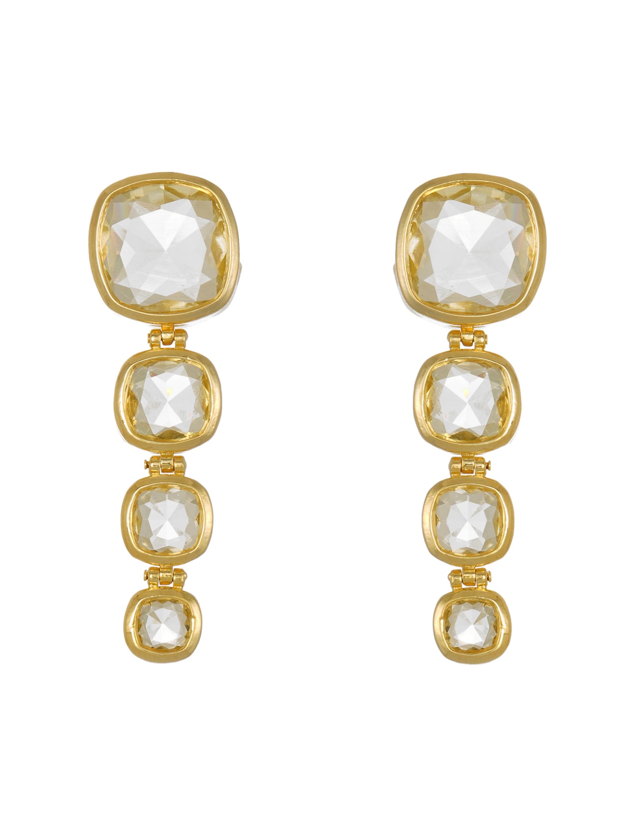 Brinco Feminino Longo Torre - Dourado