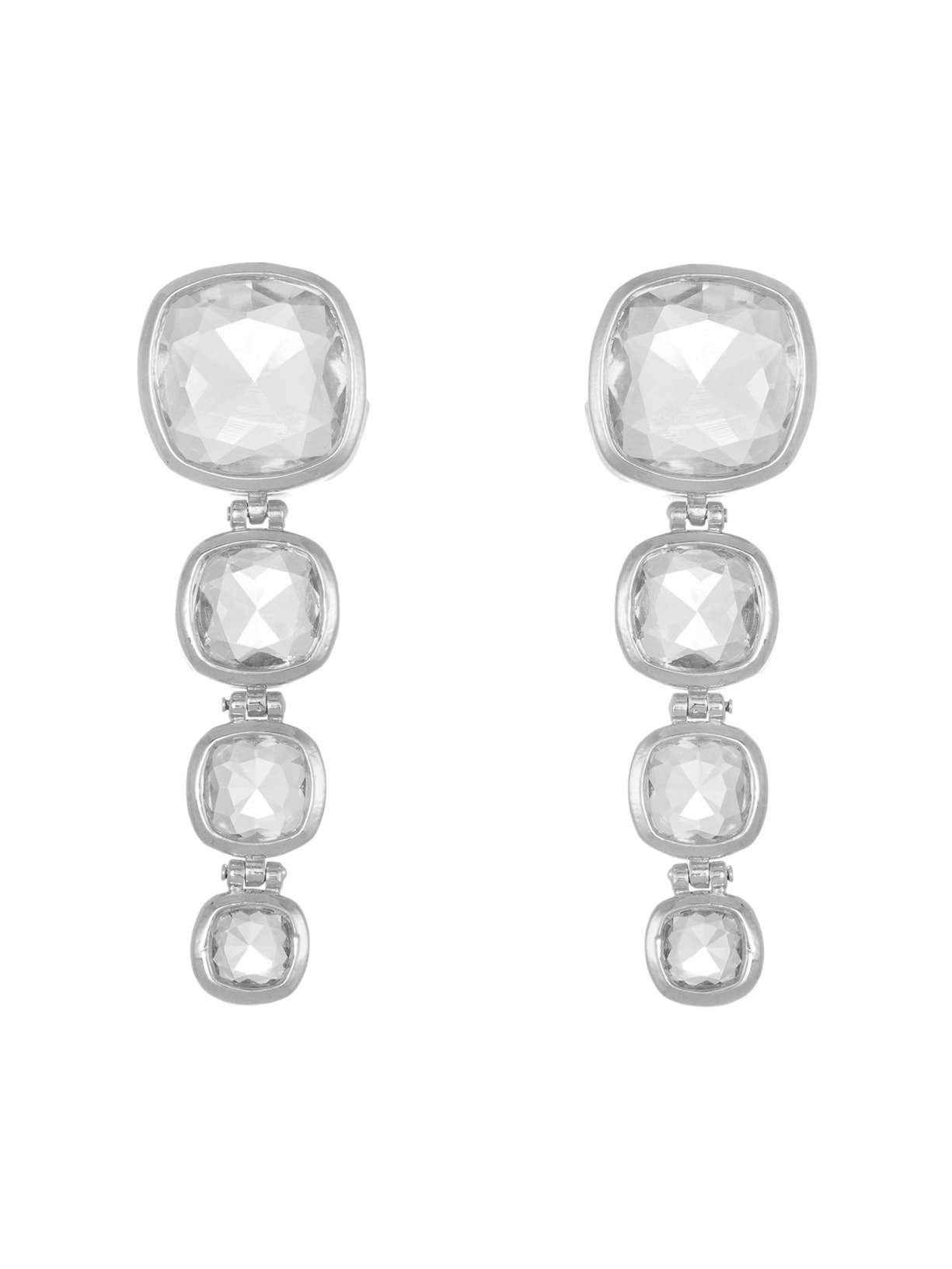 Brinco Feminino Longo Torre - Prata