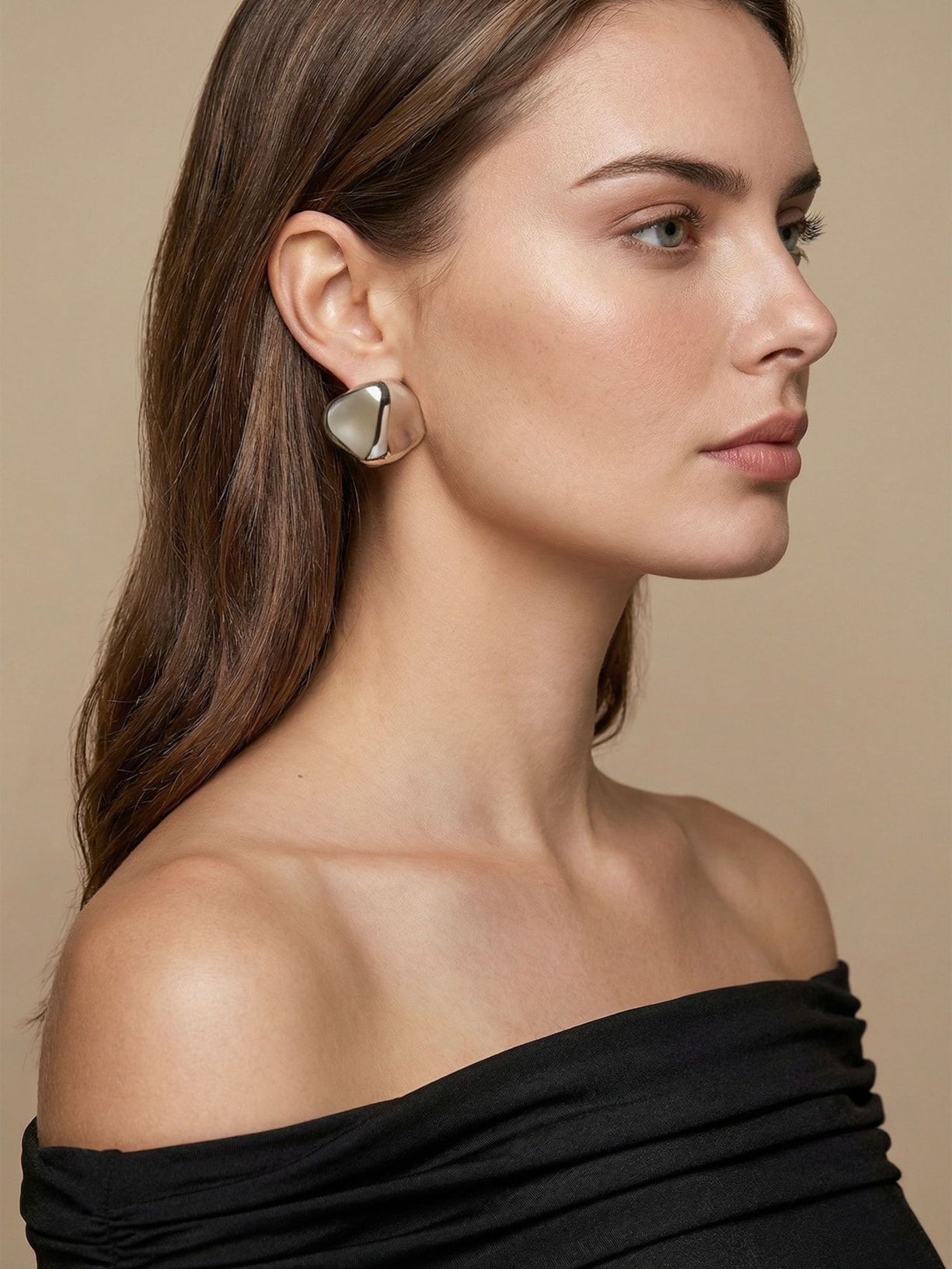 Brinco Feminino Lucia Prateado Erre