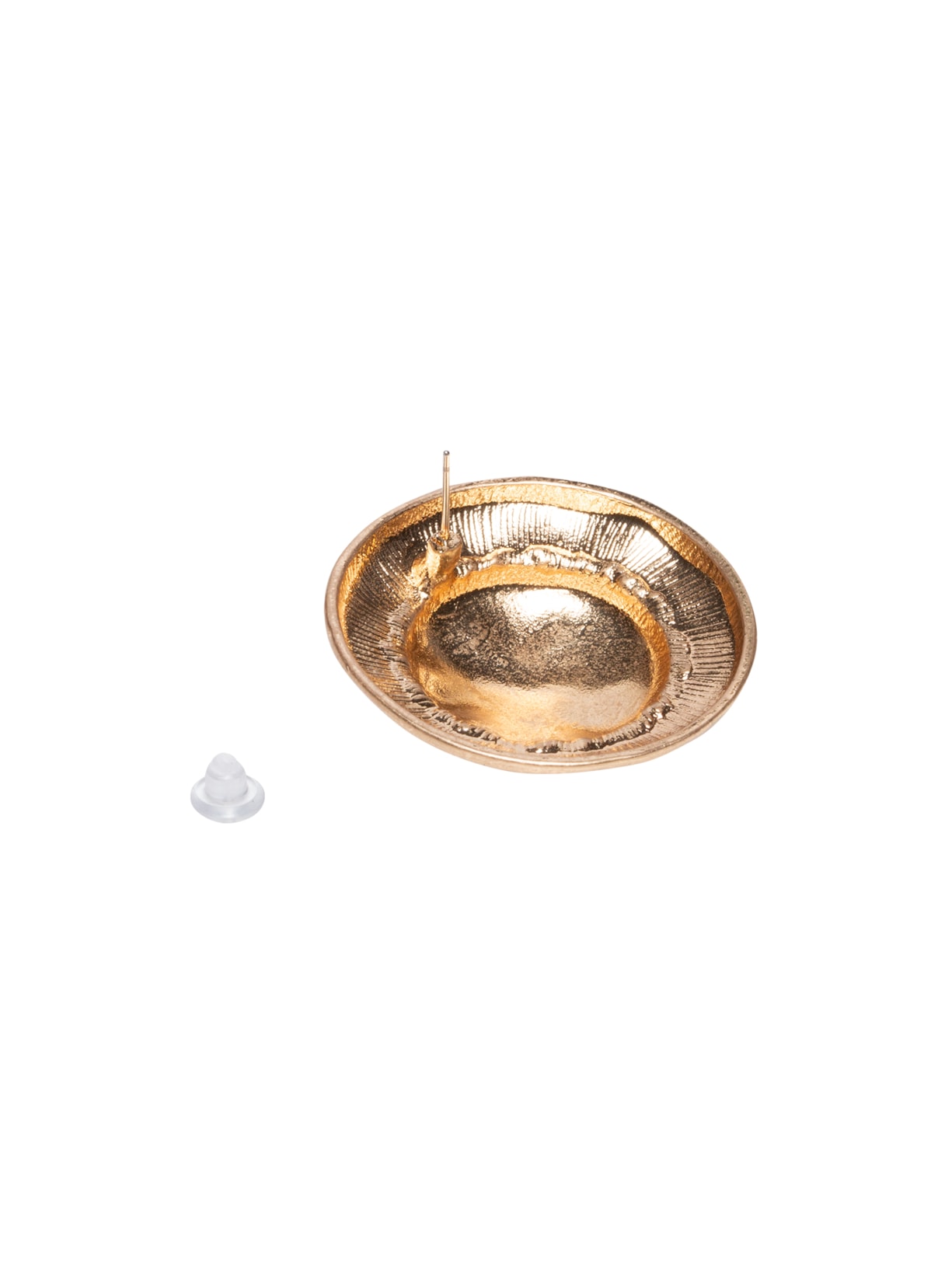 Brinco Feminino Martelado Fosco Dourado Market 33