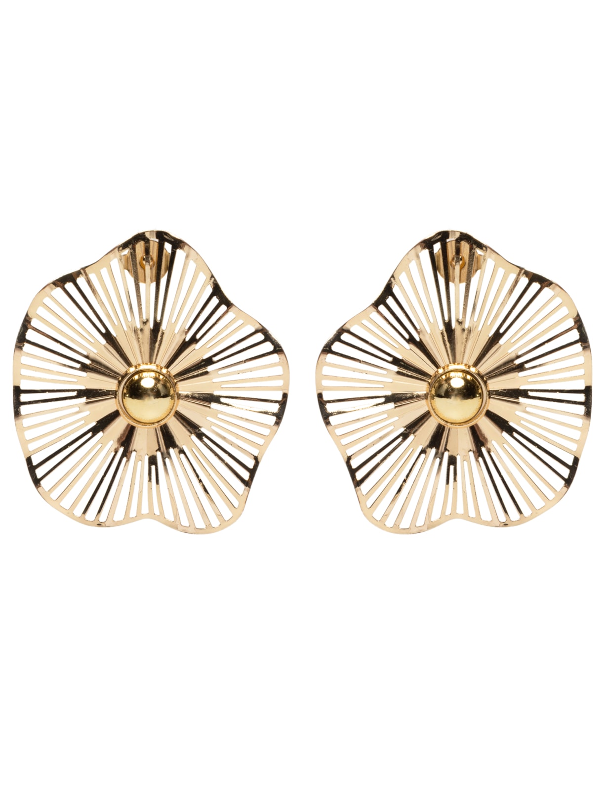 Brinco Feminino Maxi Flor Vazada - Dourado