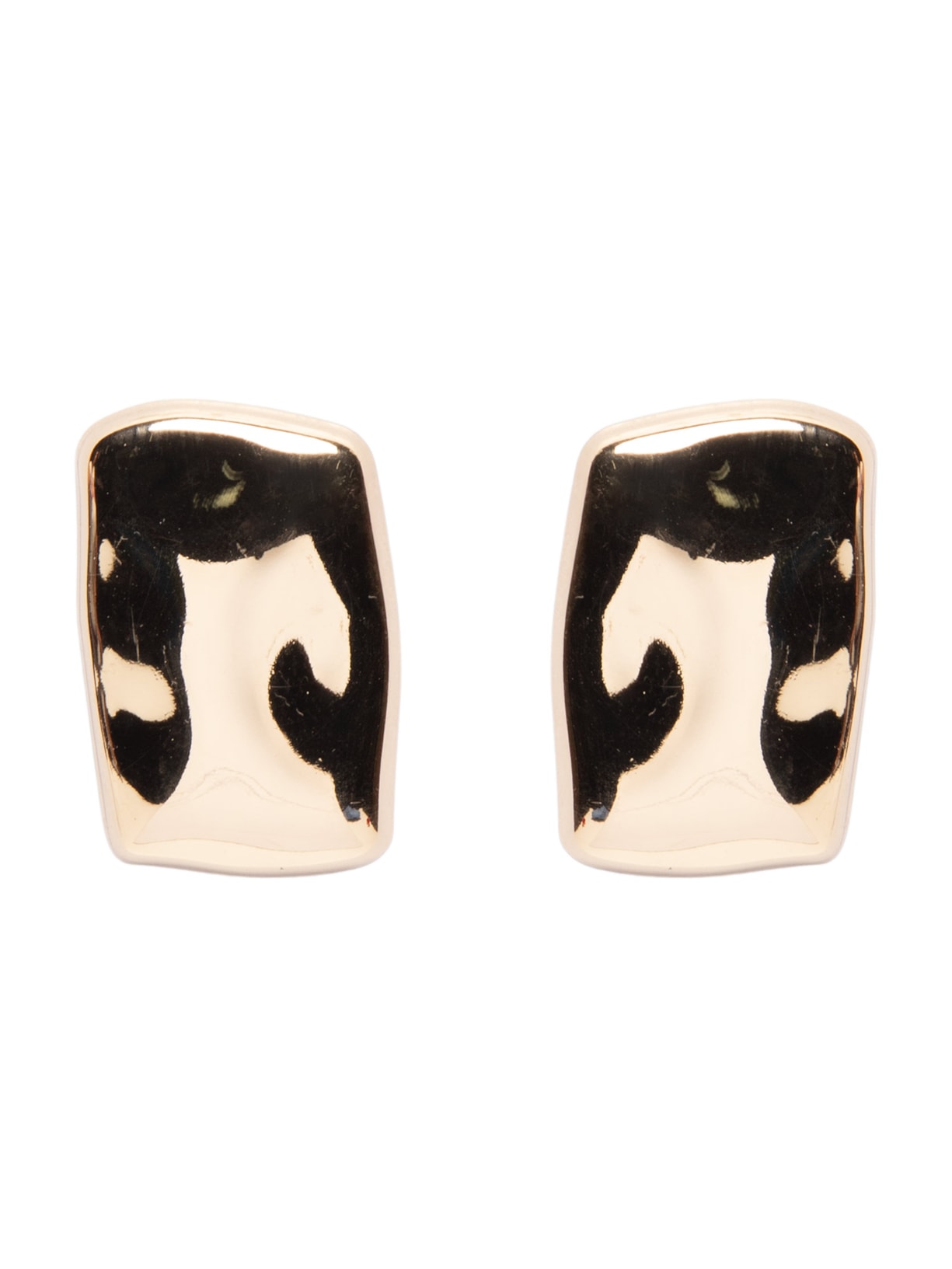 Brinco Feminino Maxi Martelado Dourado Basiq