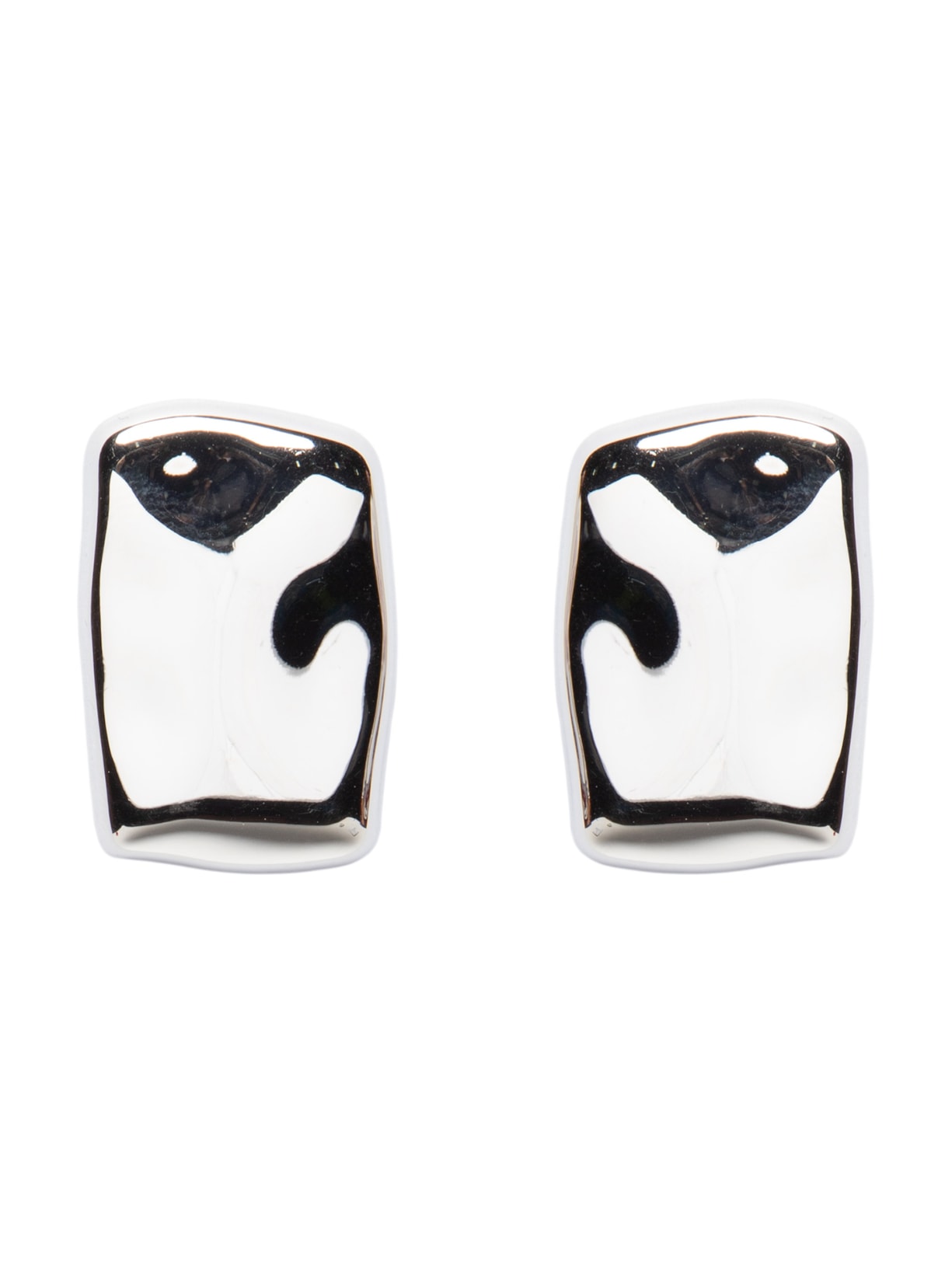 Brinco Feminino Maxi Martelado - Prateado