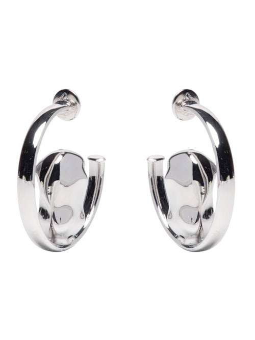 Brinco Feminino Meia Argola Frenesi - Prata