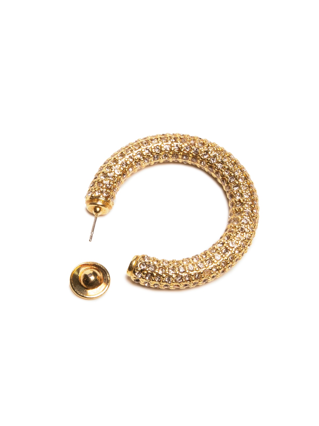 Brinco Feminino Meia Argola G Peão Str Dourado Nádia Gimenes