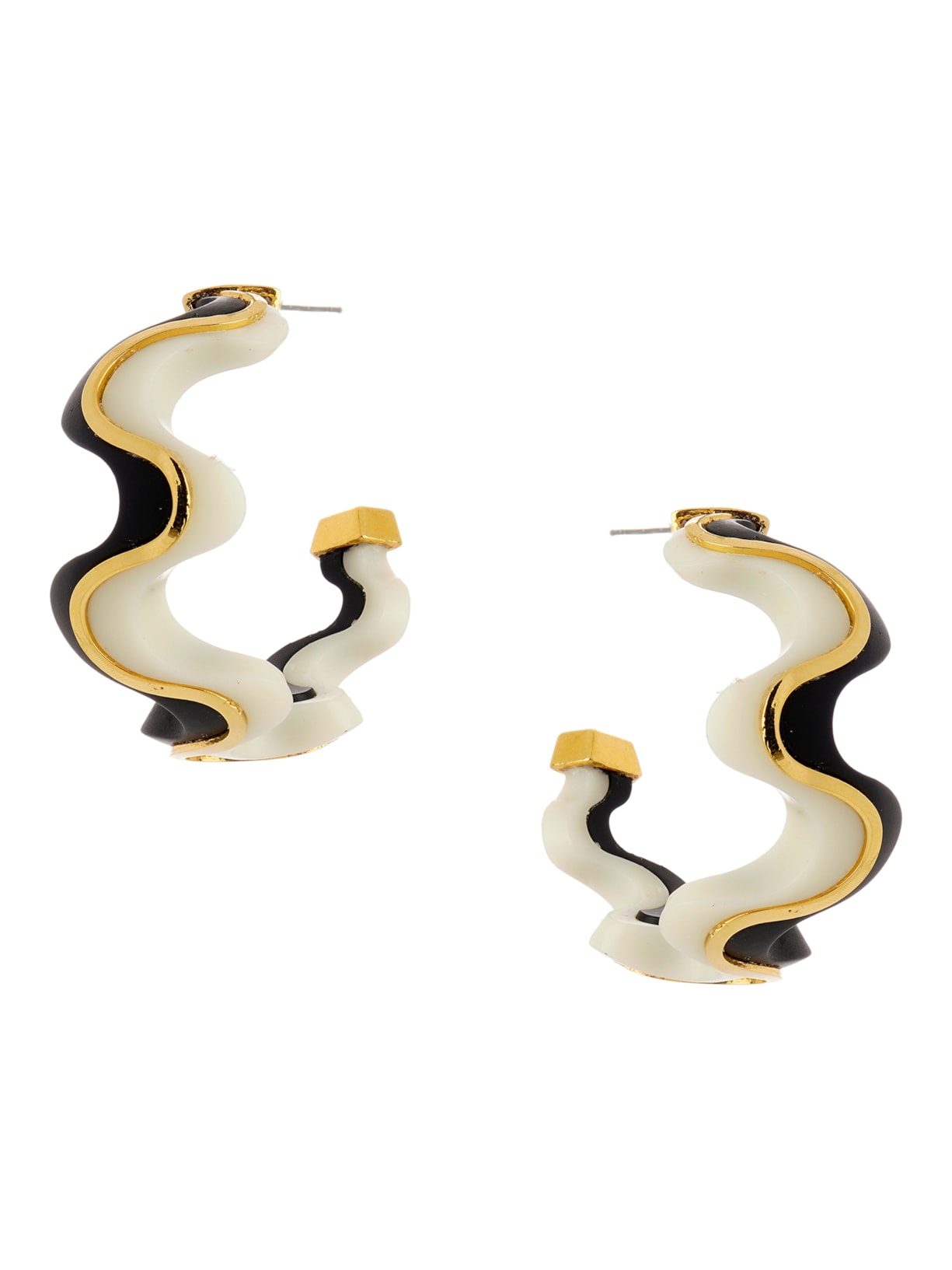 Brinco Feminino Meia Argola - Preto