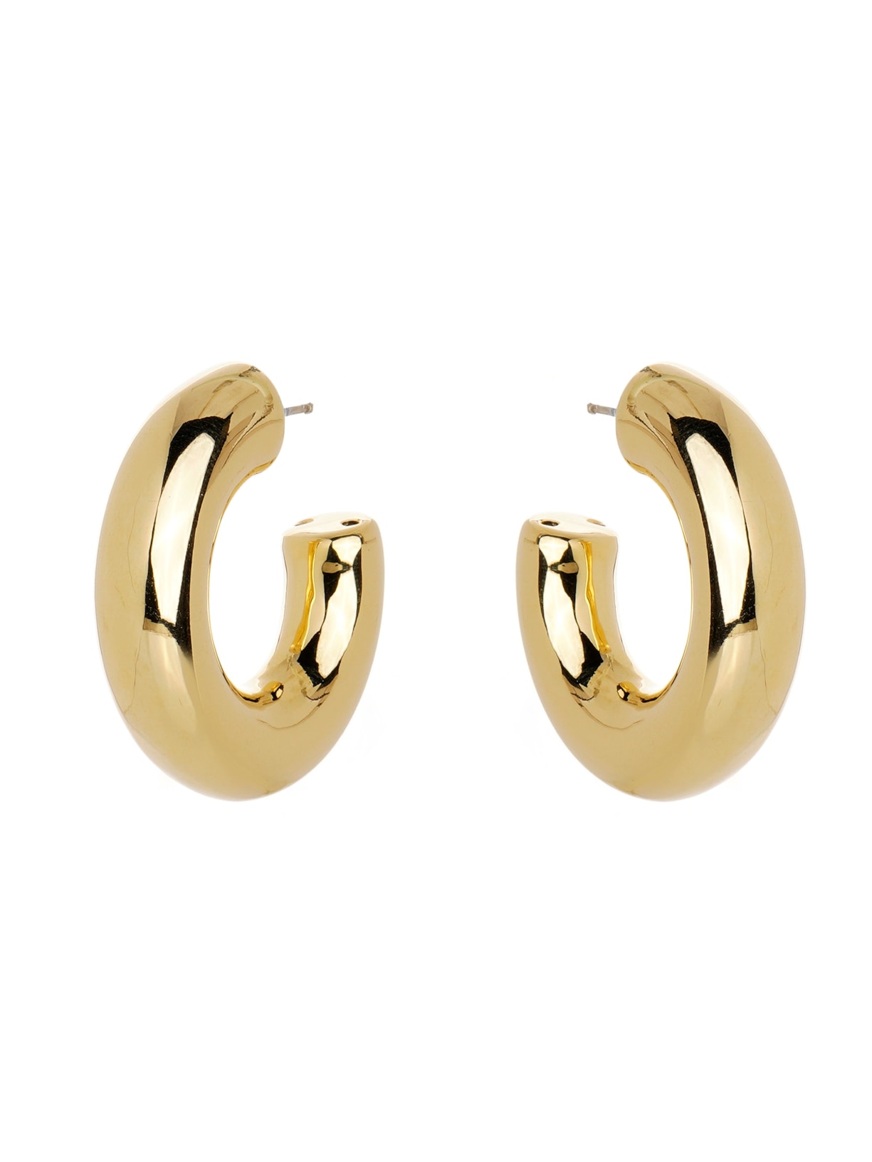 Brinco Feminino Meia Argola Wild Met - Dourado