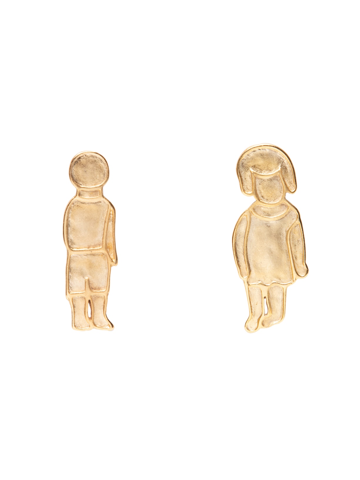 Brinco Feminino Menina E Menino Dourado Ylla