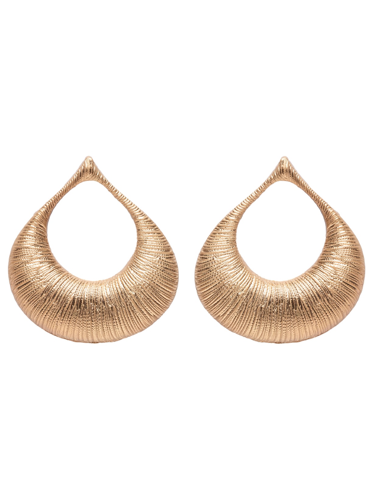 Brinco Feminino Metal Escovado - Dourado