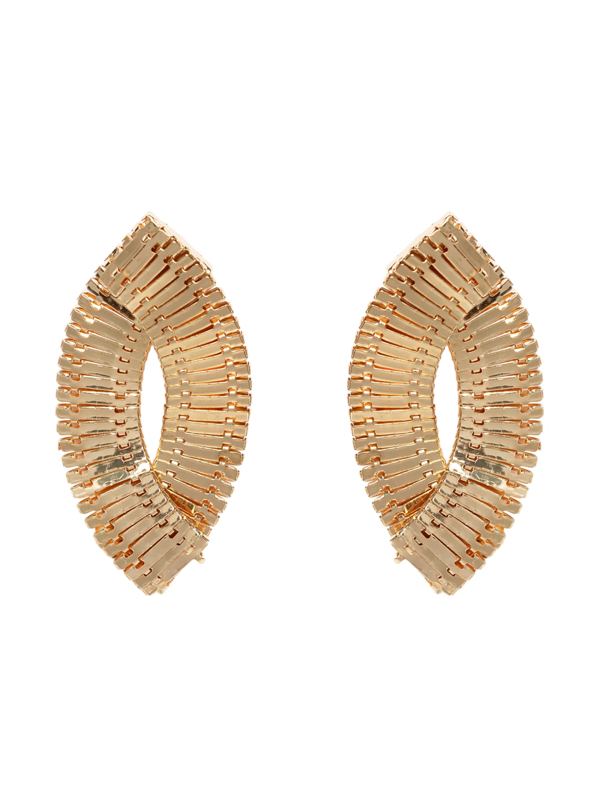 Brinco Feminino Metálico Sobreposto - Dourado