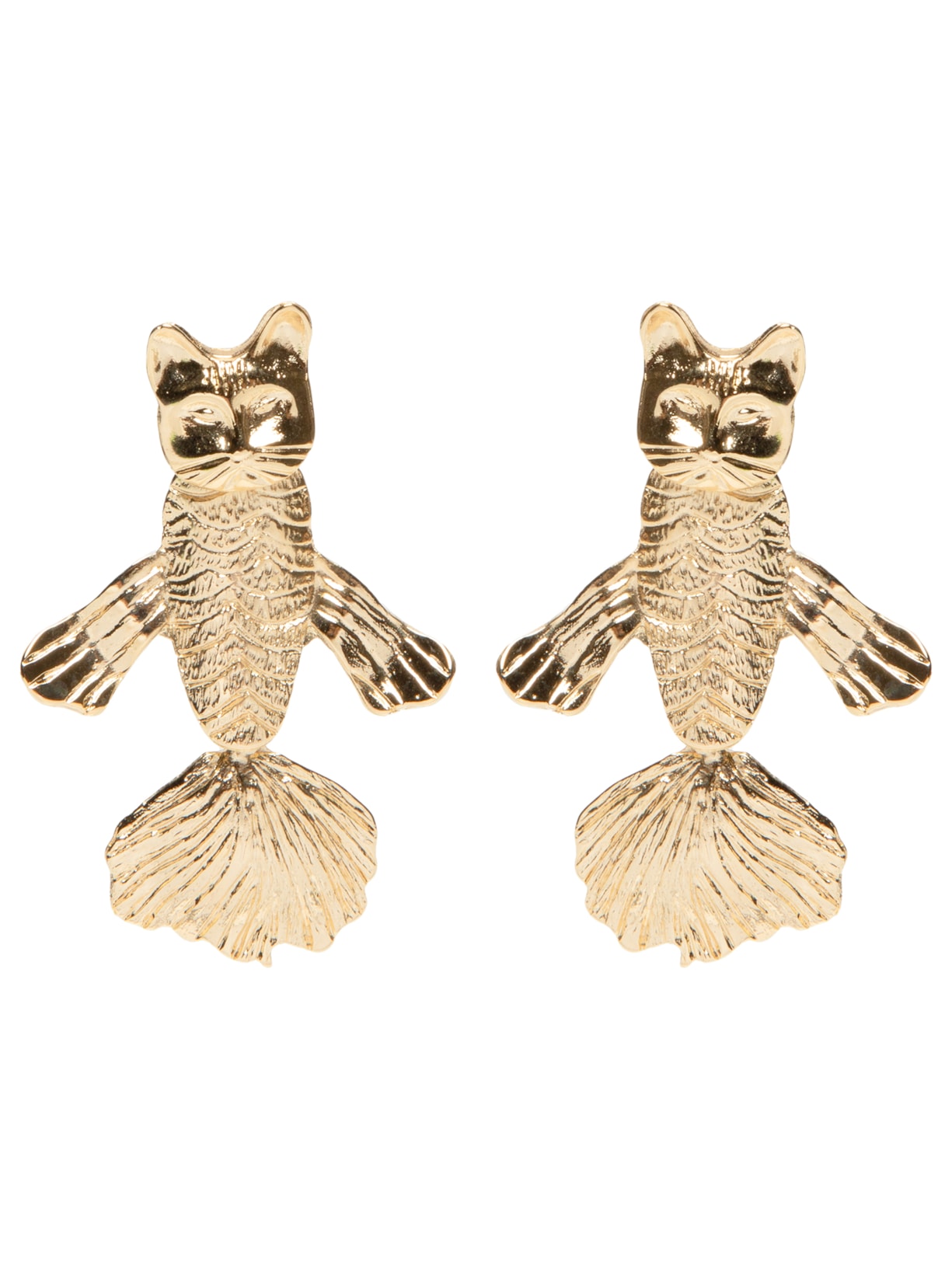 Brinco Feminino Mia Gata Sereia Ouro - Dourado