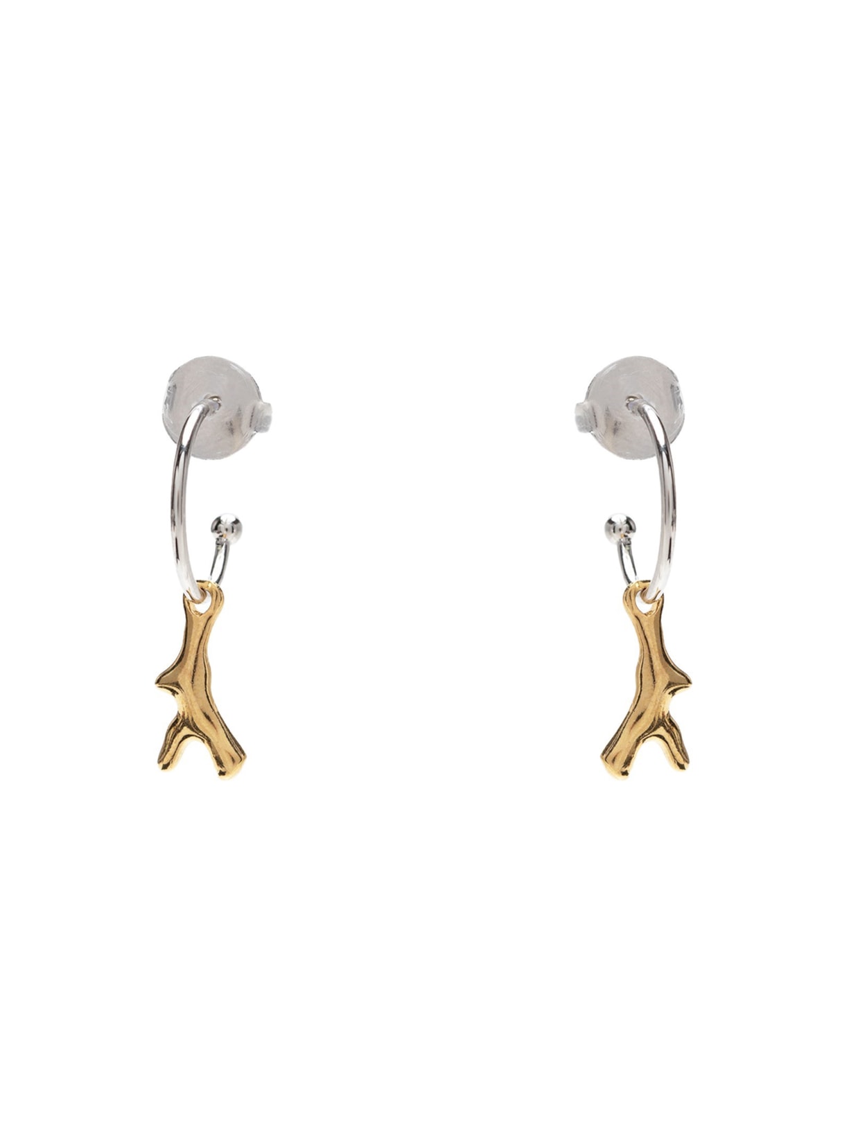 Brinco Feminino Mini Coral - Prata