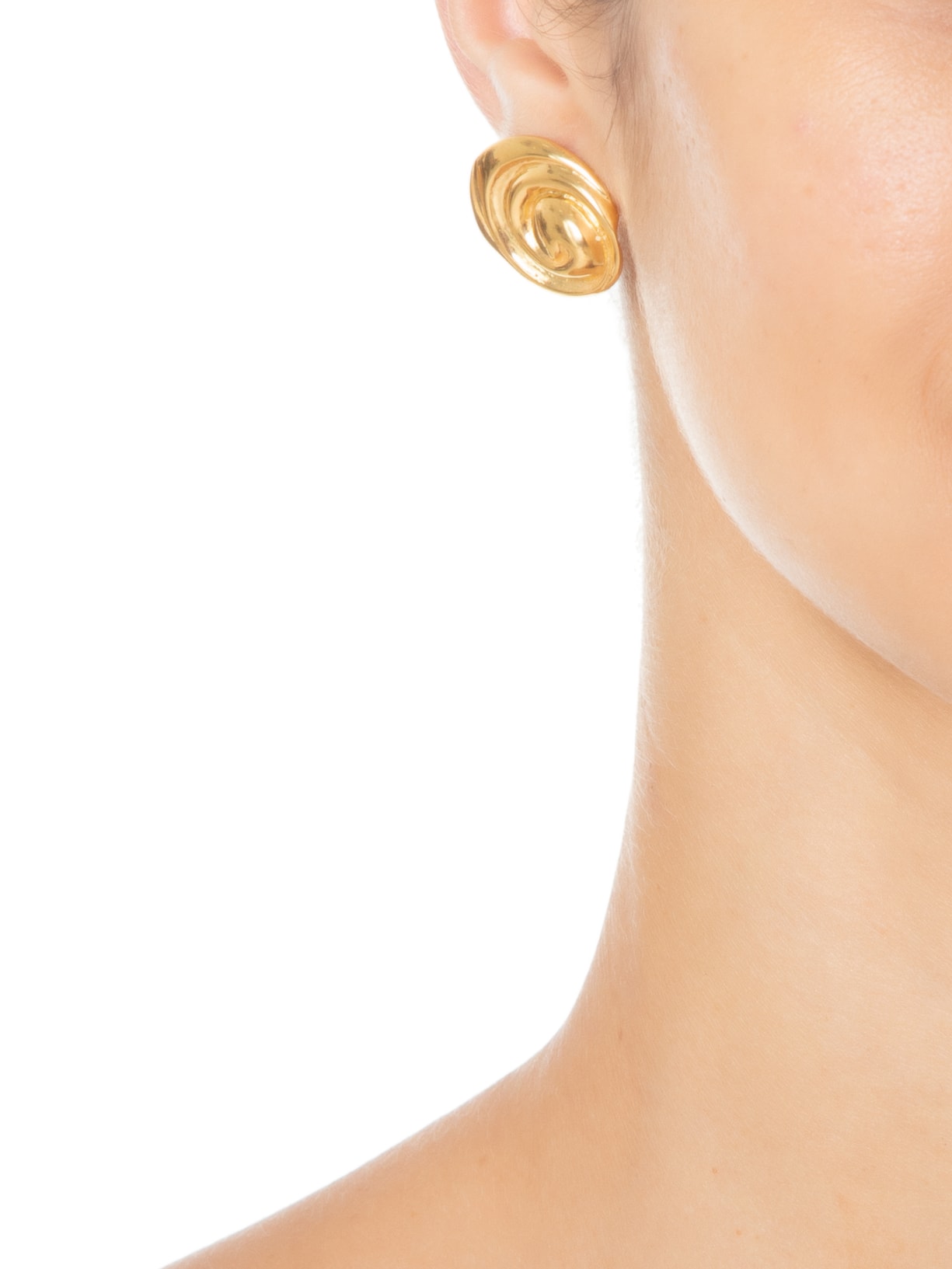 Brinco Feminino Odeon Dourado Demgo + Aluf