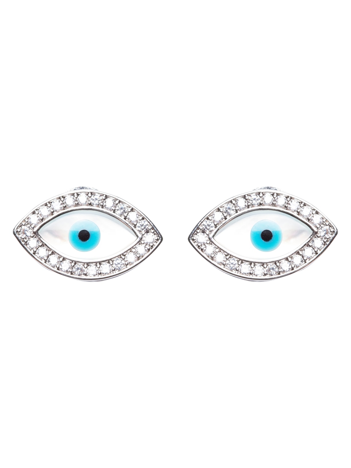 Brinco Feminino Olho Grego - Prata