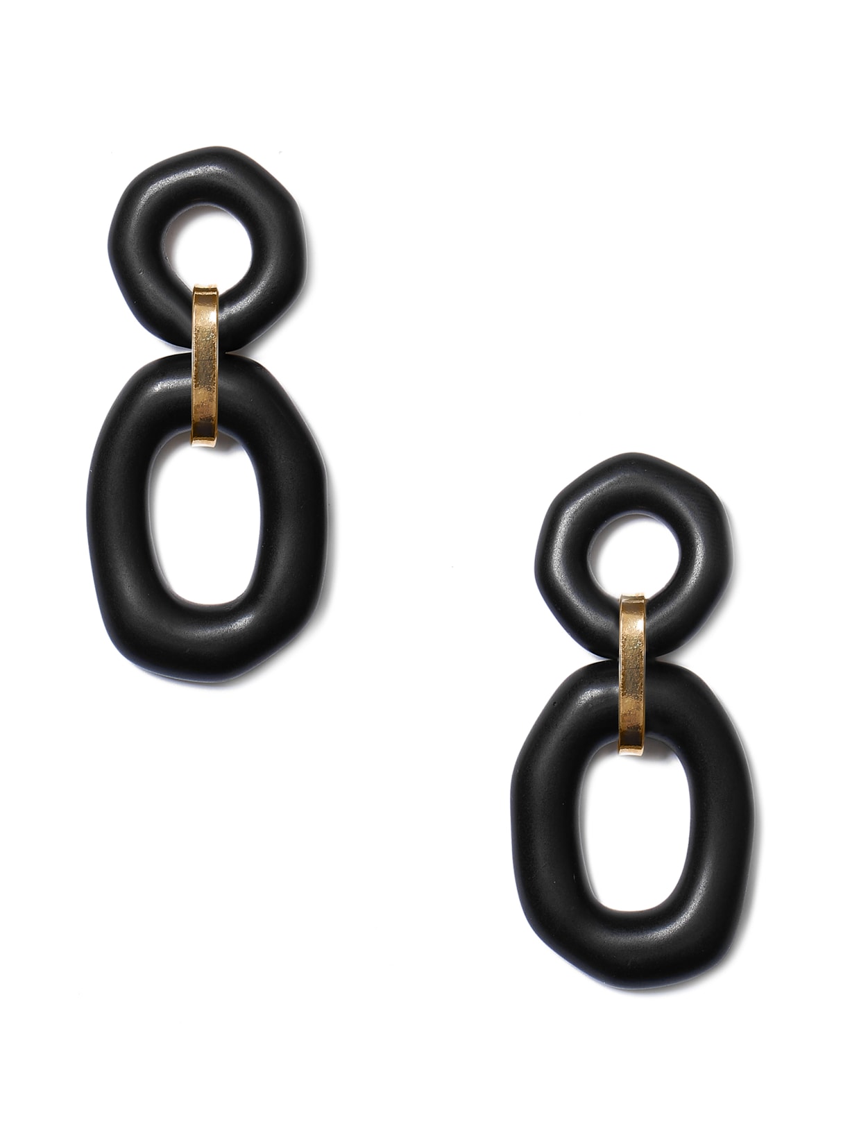 Brinco Feminino Onda - Preto