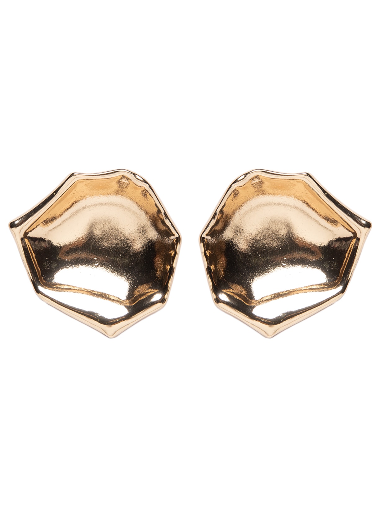 Brinco Feminino Orgânico Martelado Dourado '2Essential