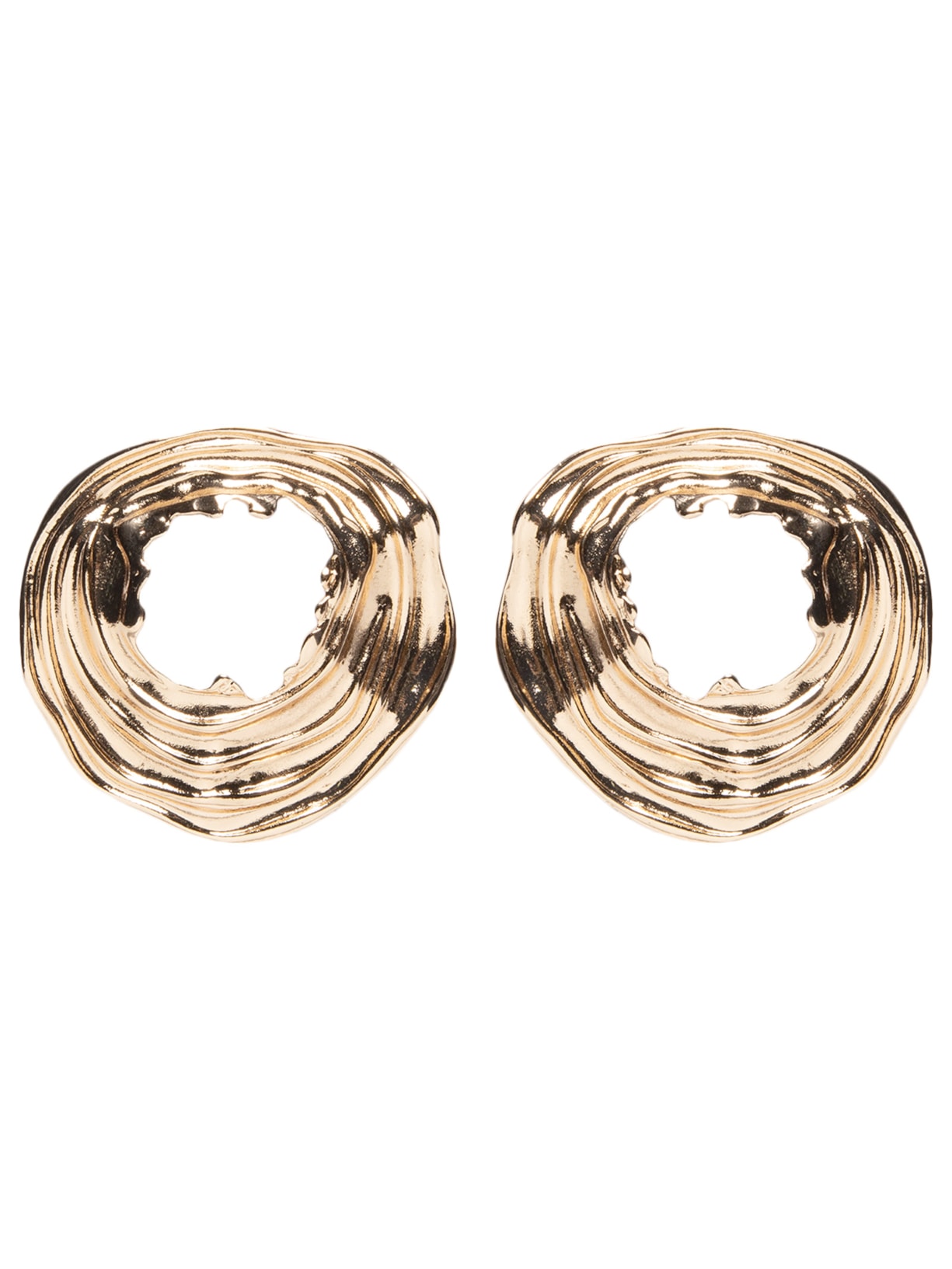 Brinco Feminino Orgânico Texturizado Dourado '2Essential