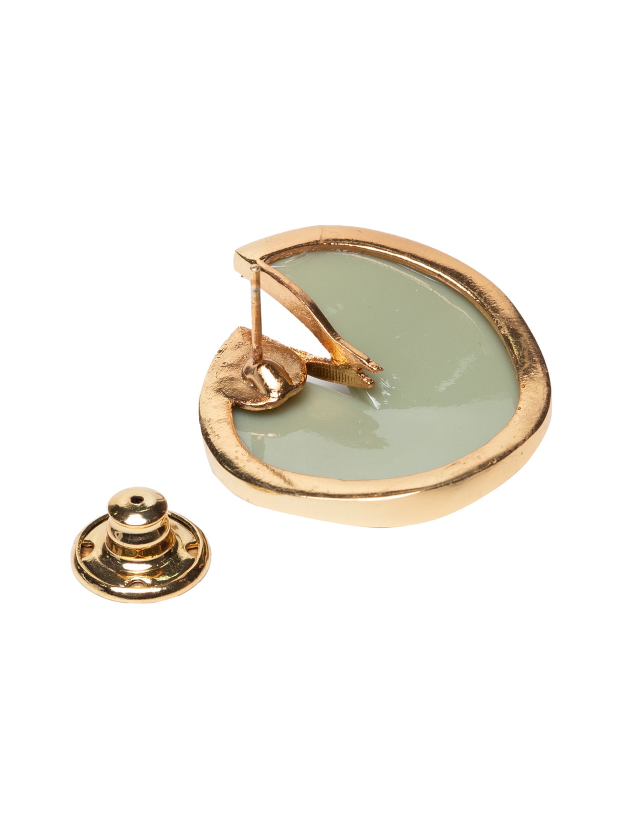 Brinco Feminino Origami P Verde  Palone