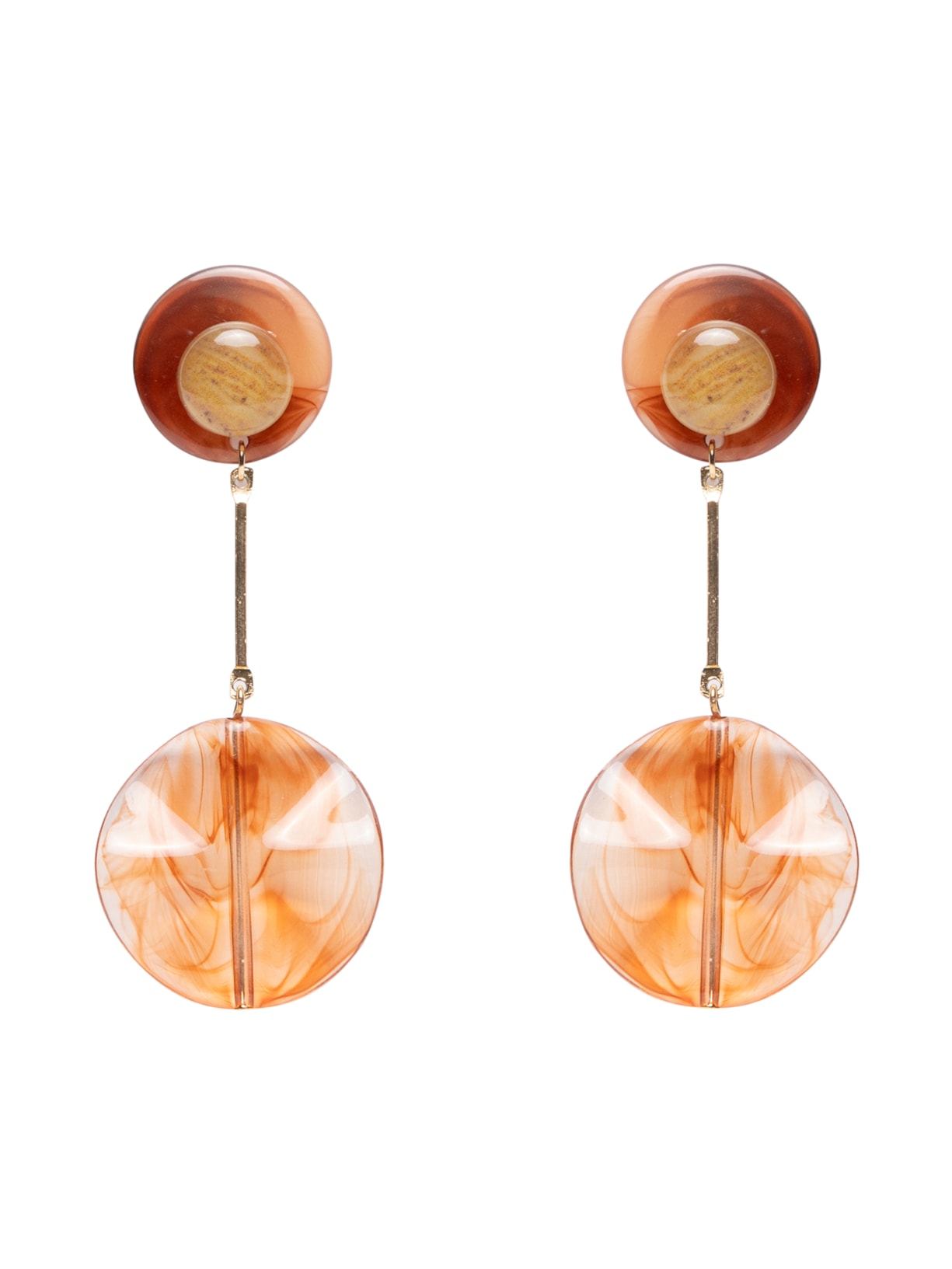 Brinco Feminino Pedras - Vermelho