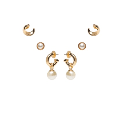Brinco Feminino Piercing Fascinio - Dourado