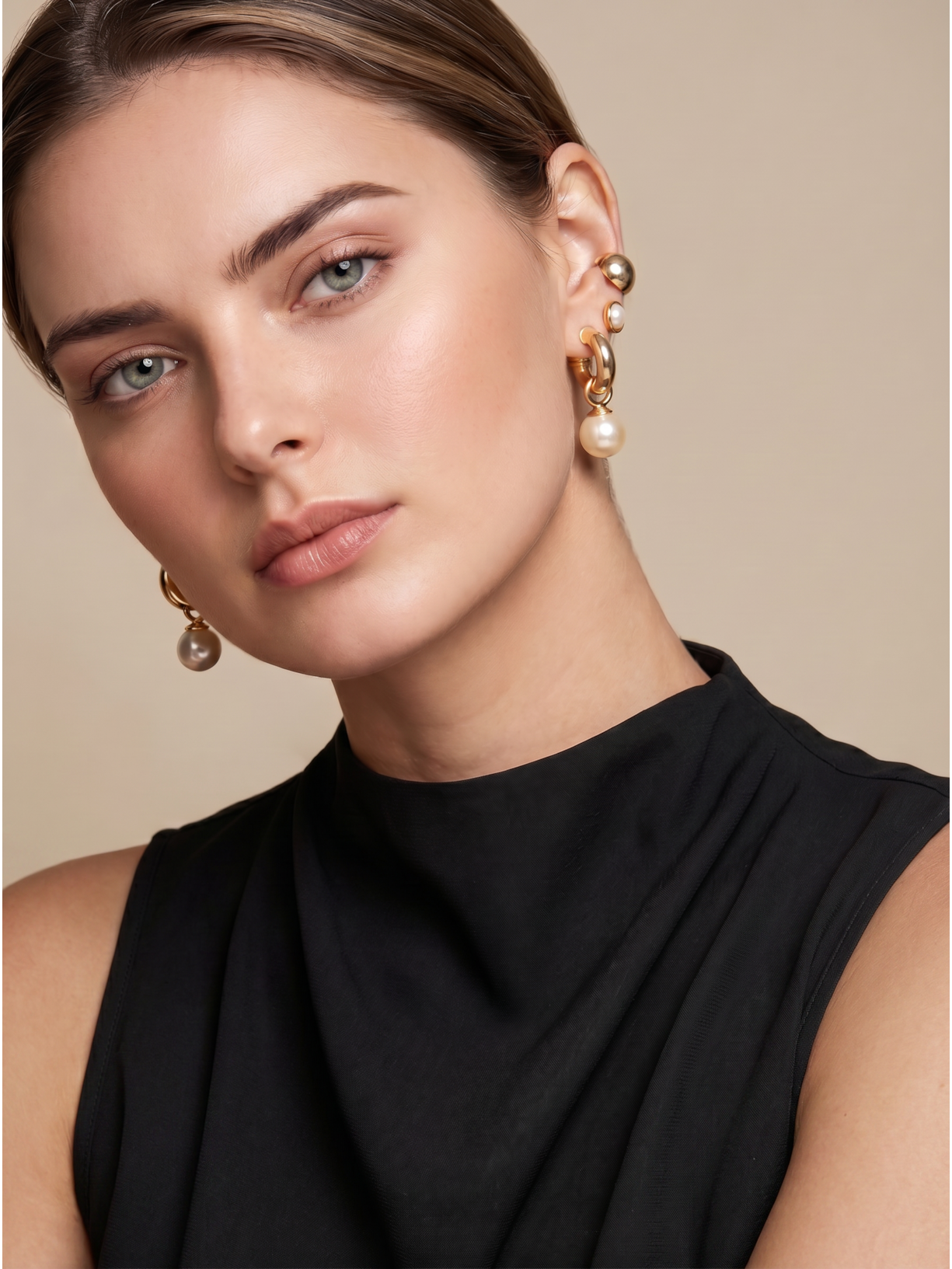 Brinco Feminino Piercing Fascinio Dourado Nádia Gimenes