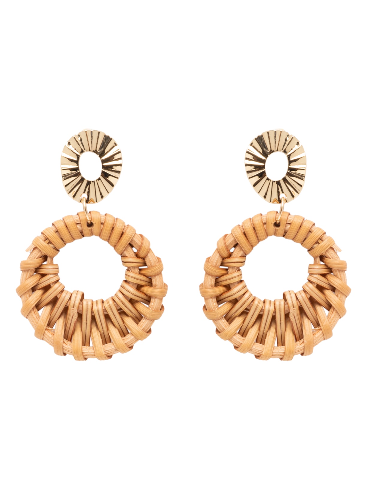 Brinco Feminino Pingente - Bege