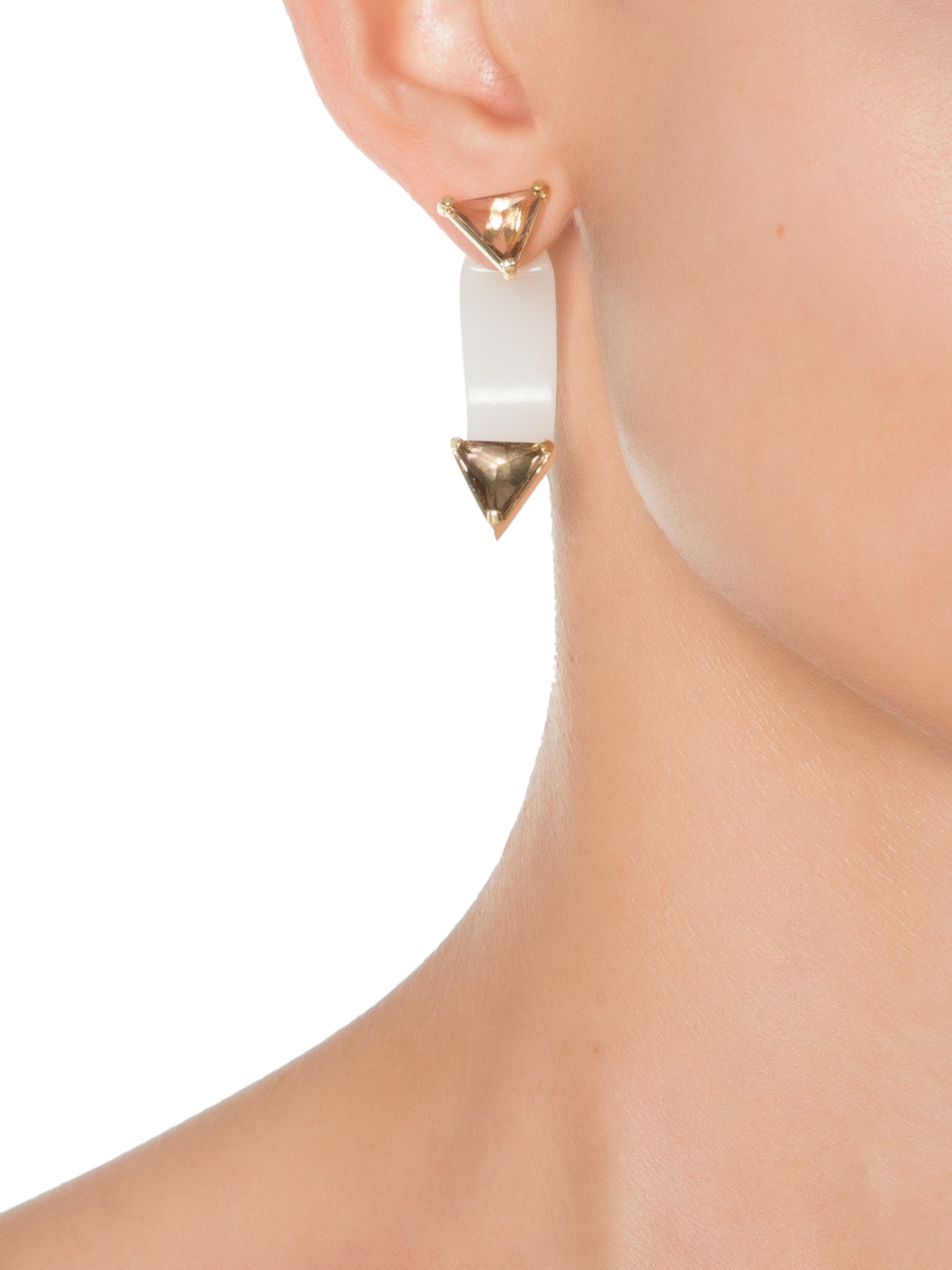 Brinco Feminino Prisma Off White Lool