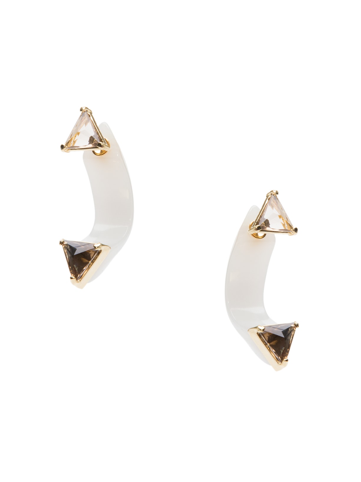 Brinco Feminino Prisma Off White Lool