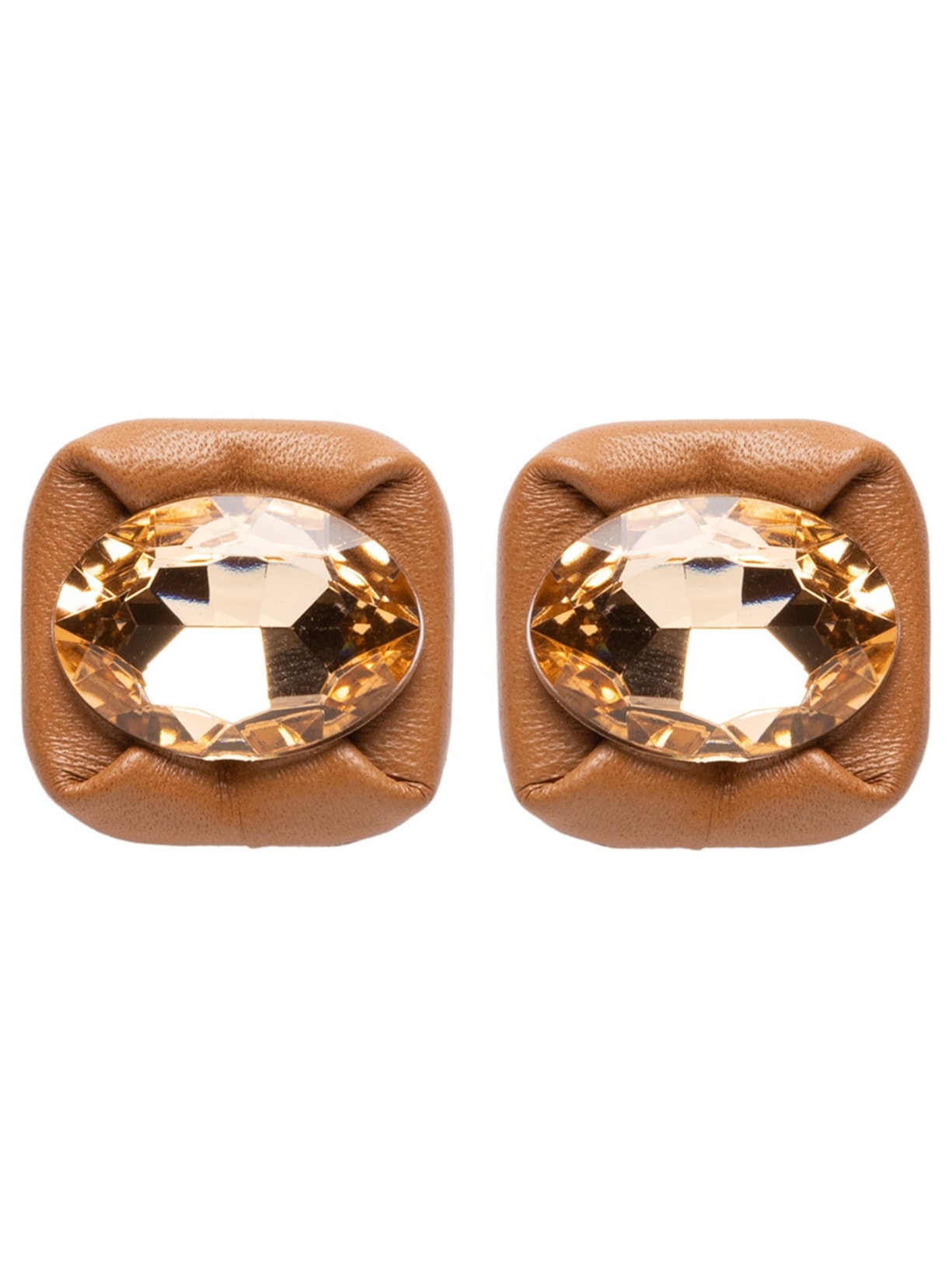 Brinco Feminino Puffer P - Marrom