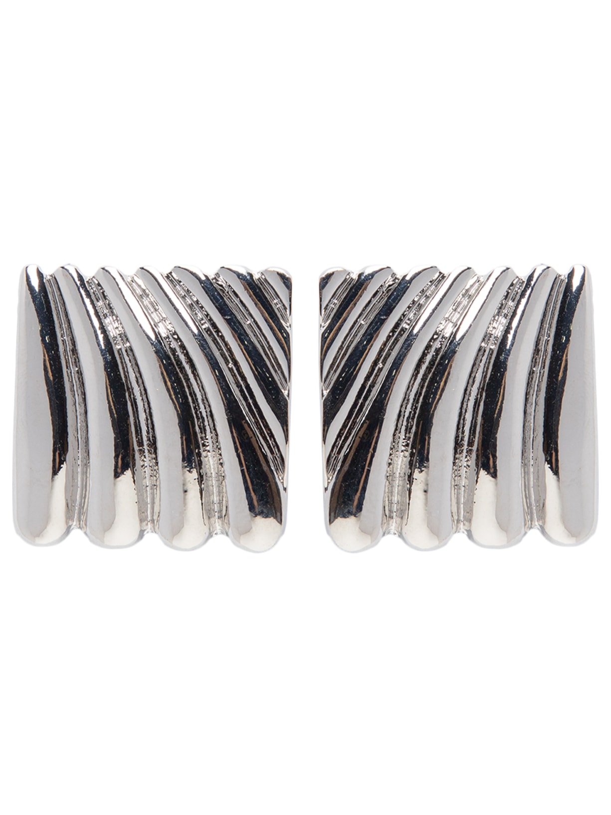 Brinco Feminino Quadrado Texturizado Prateado '2Essential