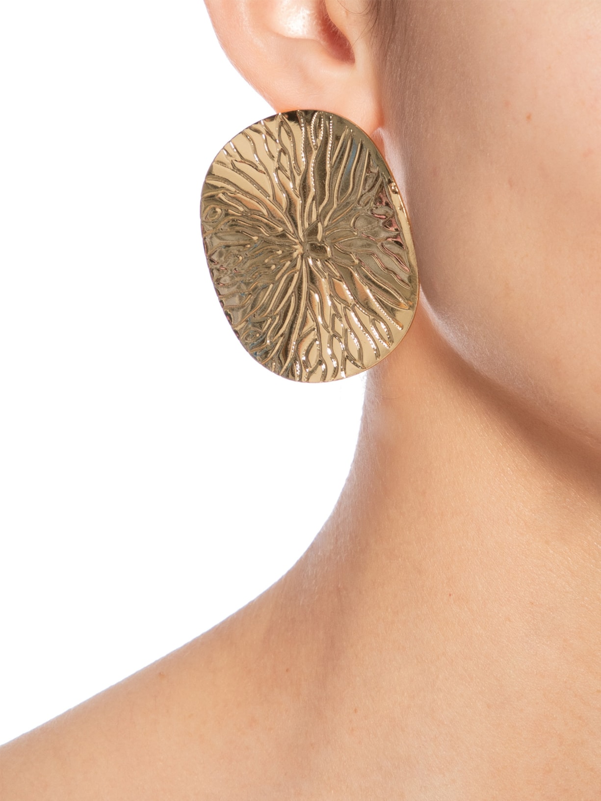 Brinco Feminino Redondo Dourado '2Essential