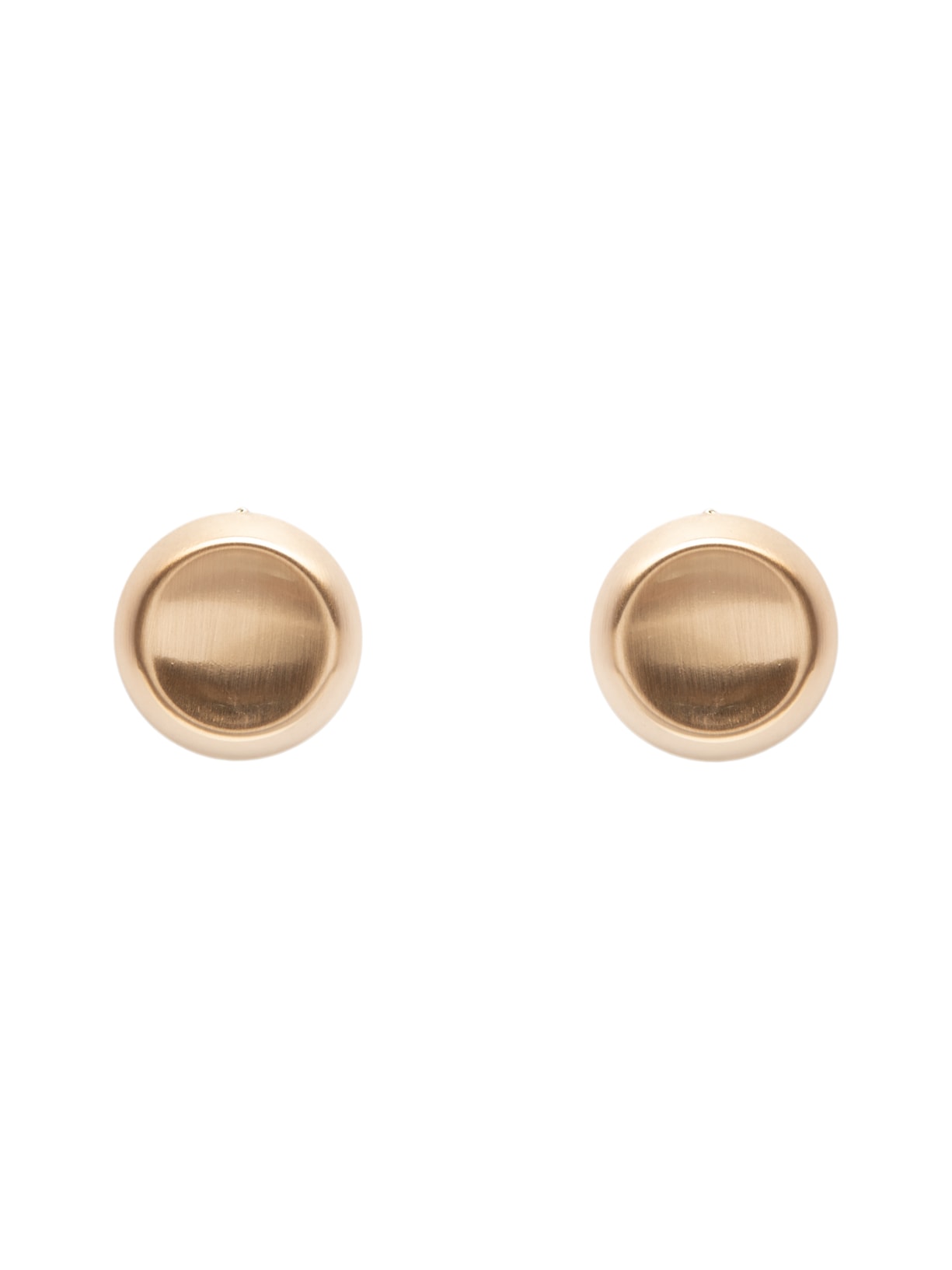 Brinco Feminino Redondo Em Metal Fosco Dourado '2Essential