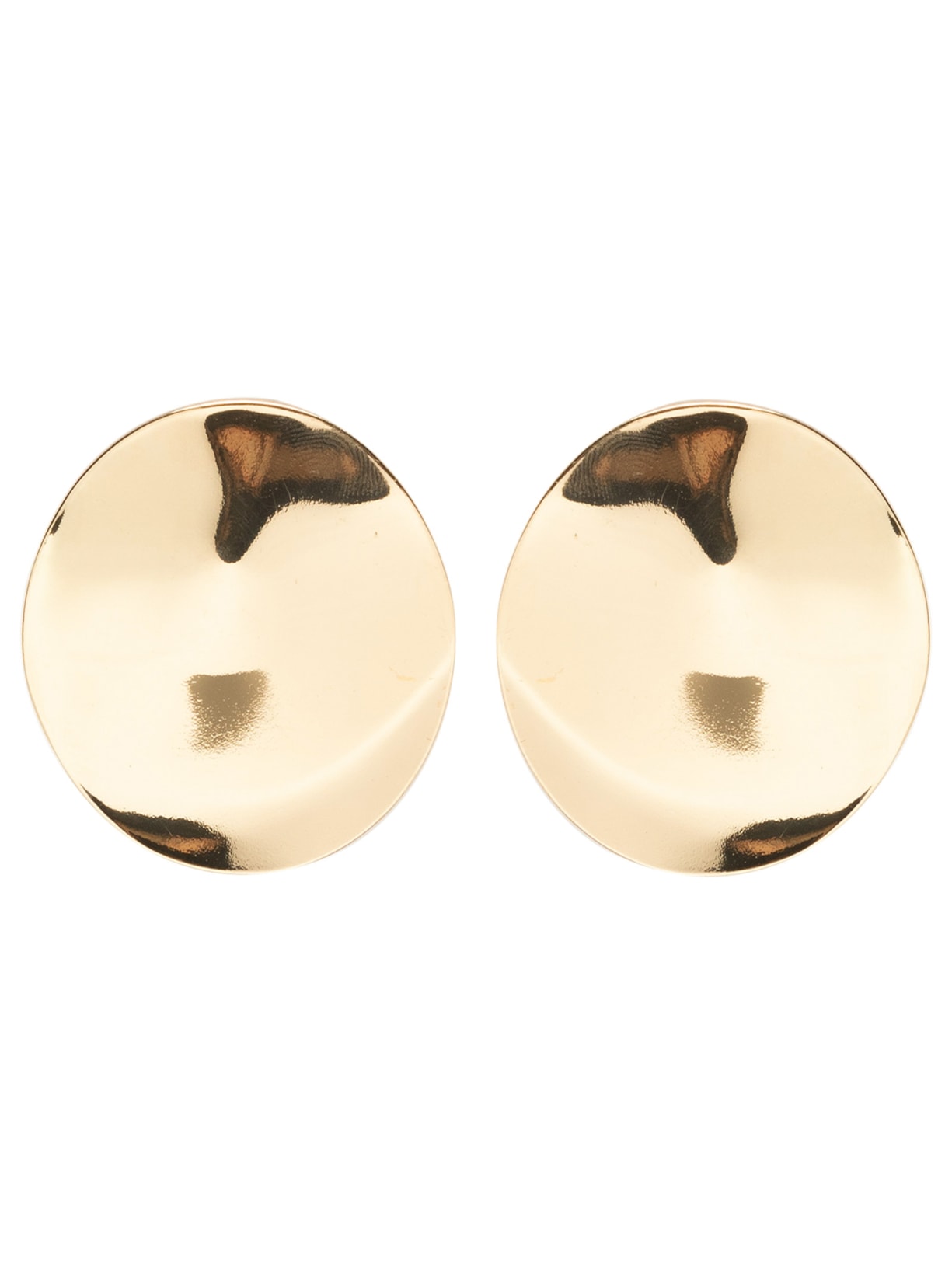 Brinco Feminino Redondo Liso - Dourado