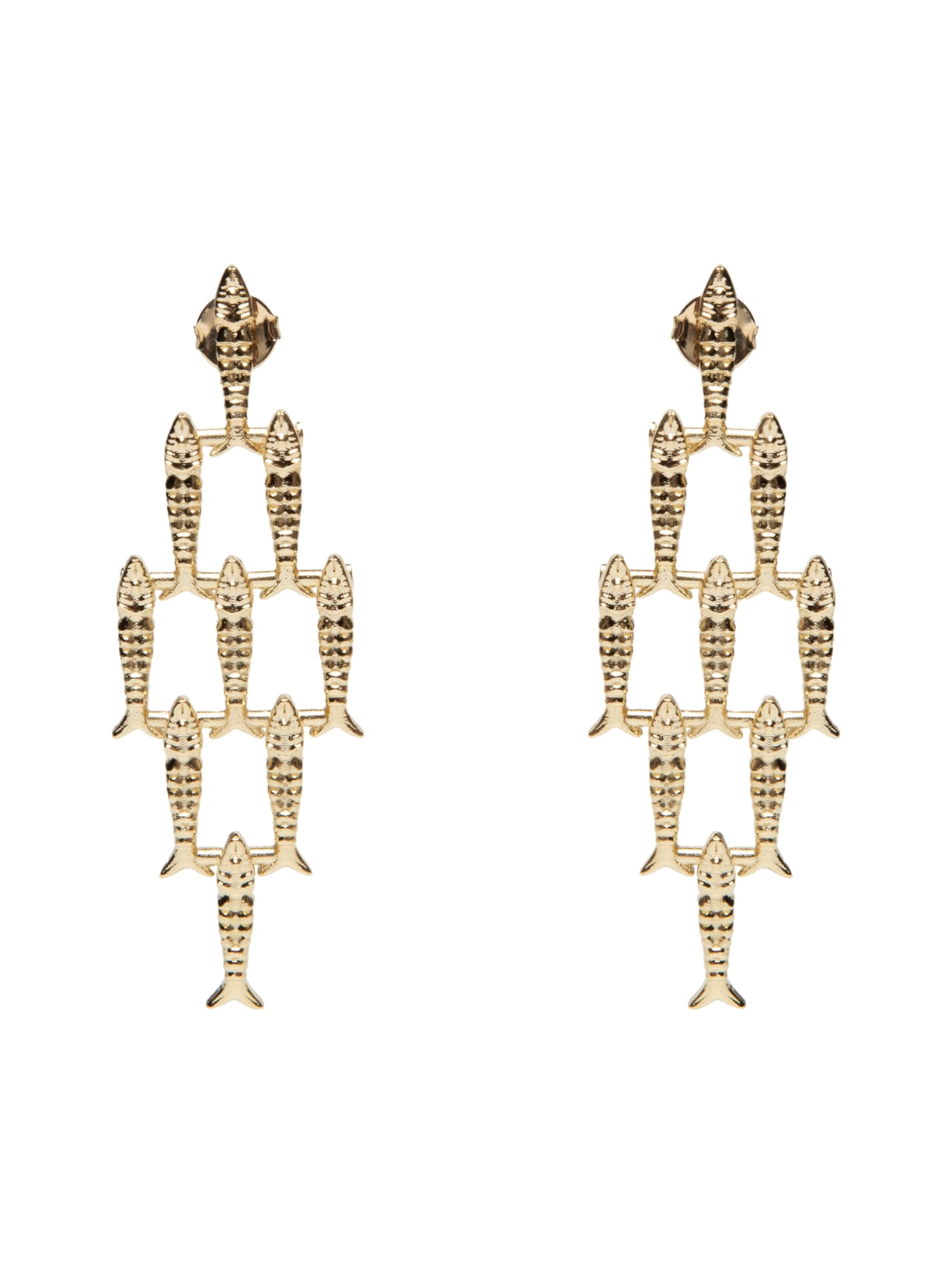 Brinco Feminino Sardinha Fofoqueira - Dourado