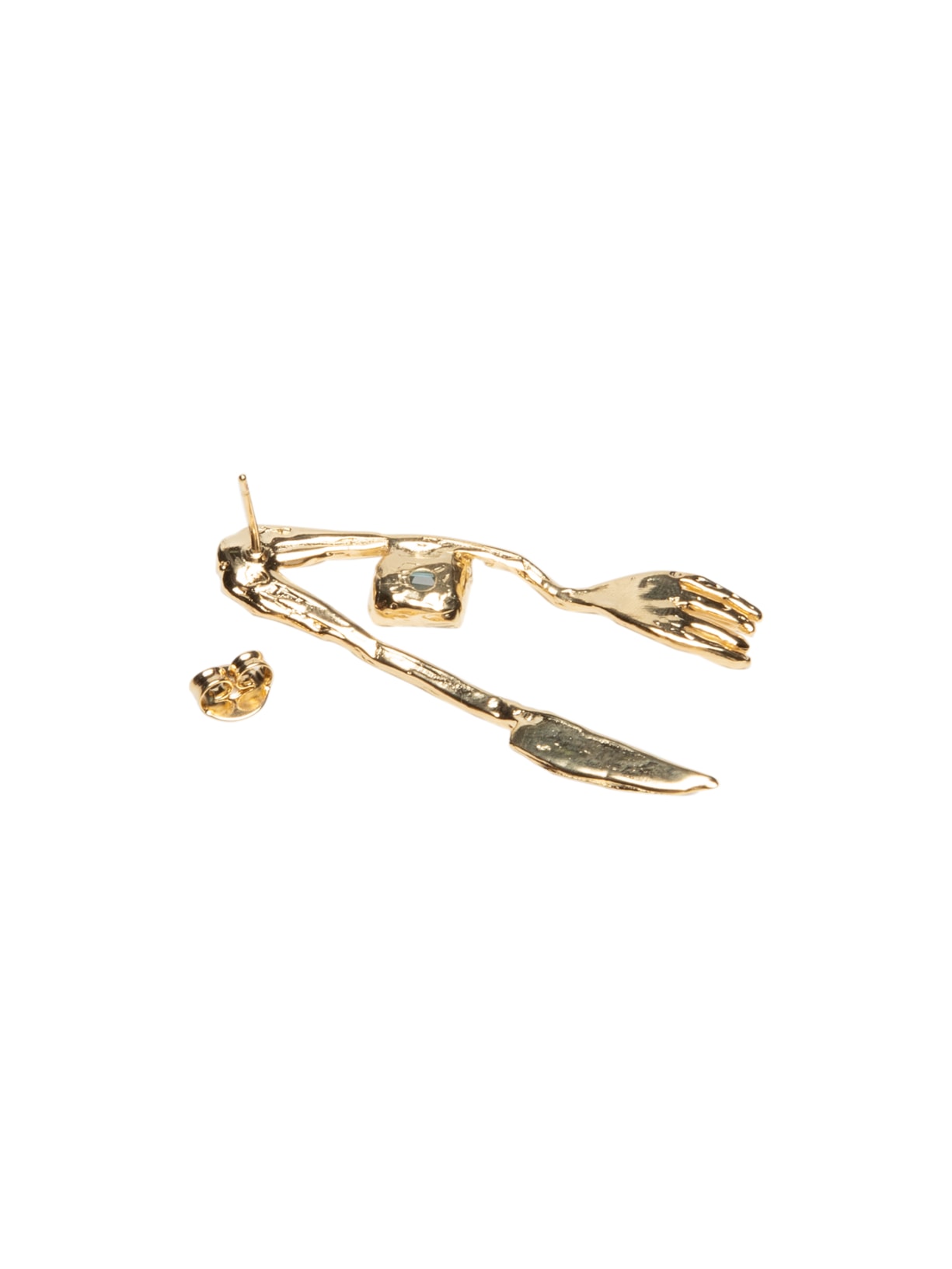 Brinco Feminino Servir Dourado Fenda Jewellery