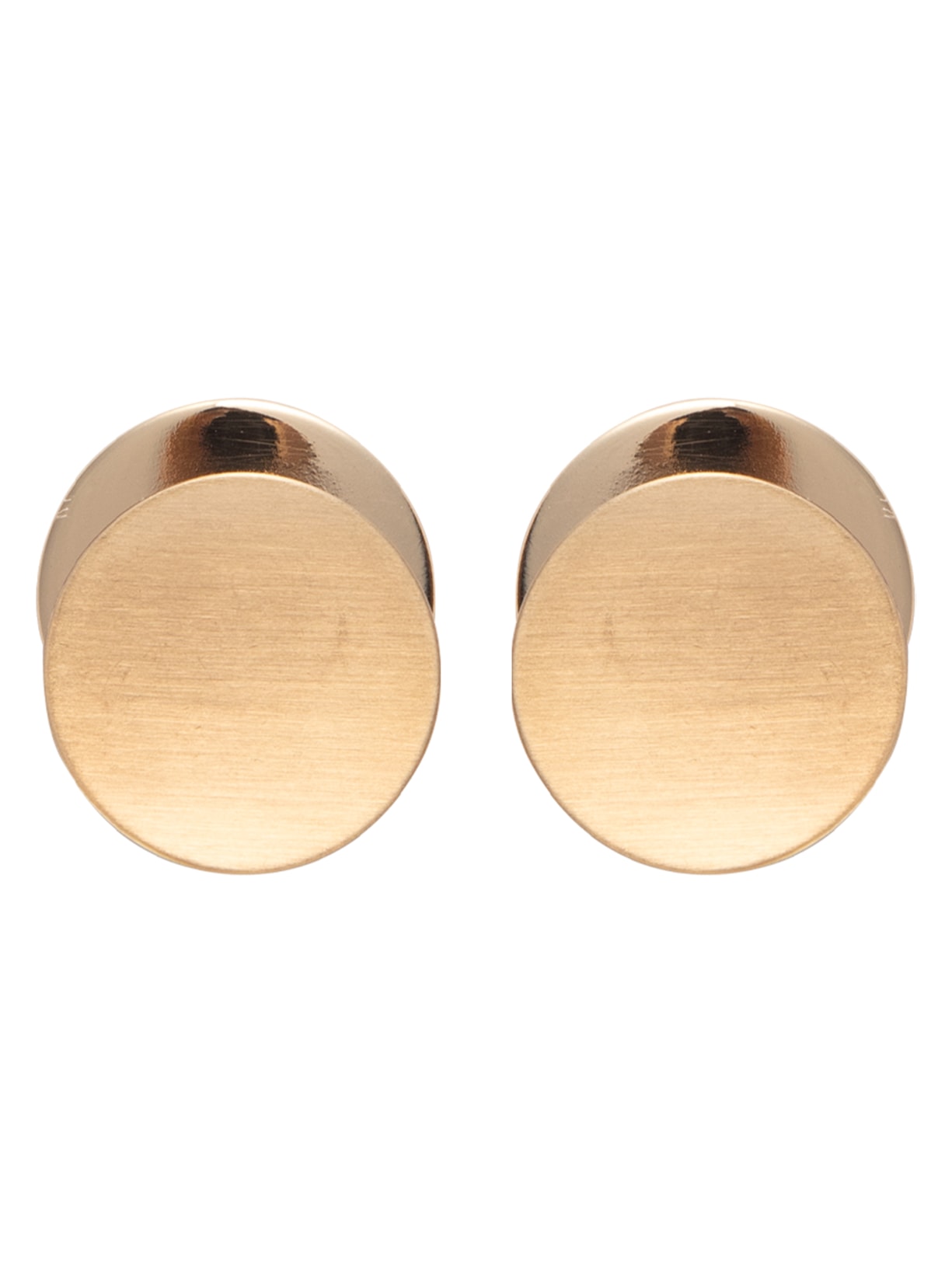 Brinco Feminino Sobreposto Escovado Dourado Basiq