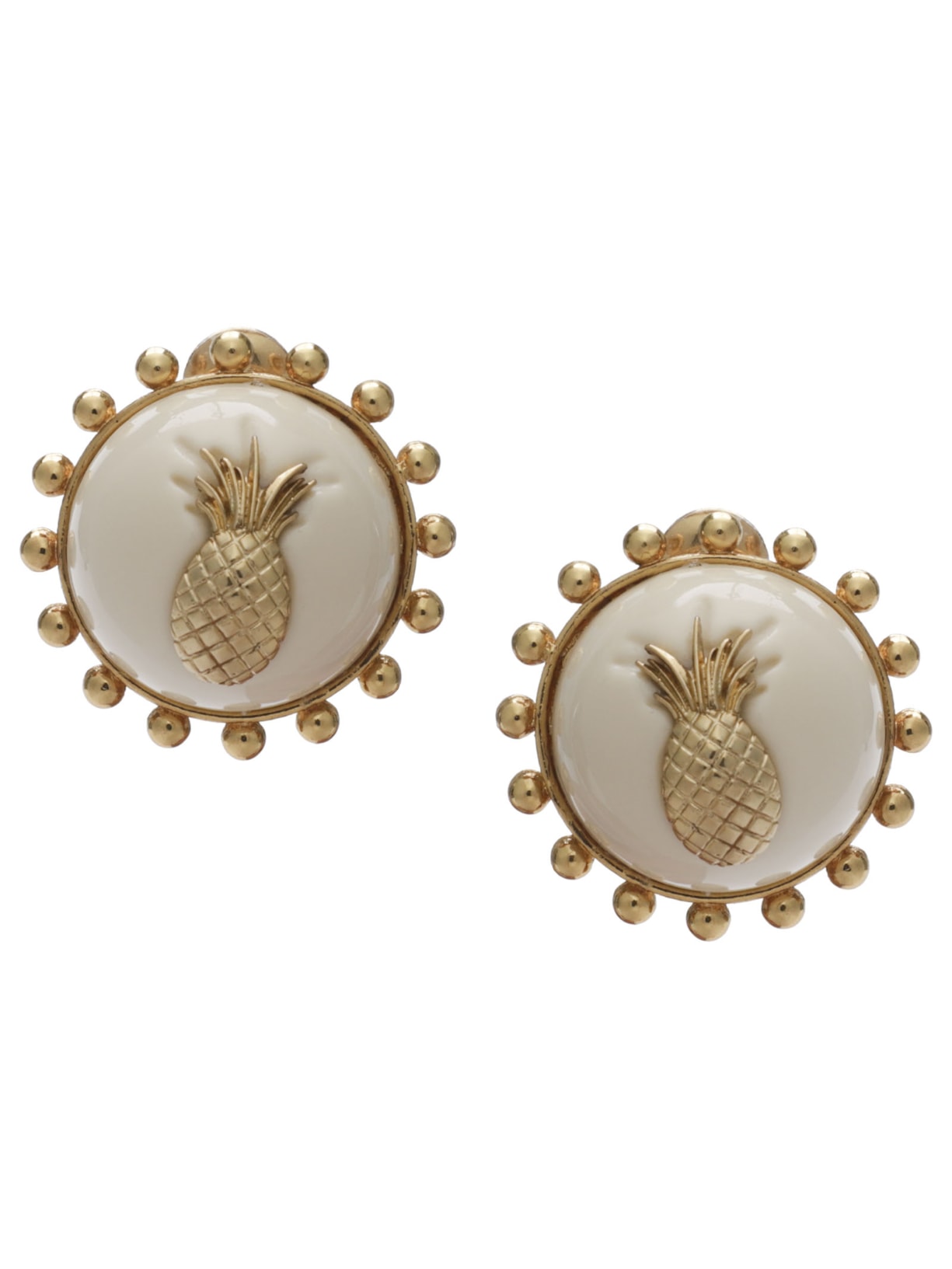 Brinco Feminino Sol Caminhos Em Metal - Off White