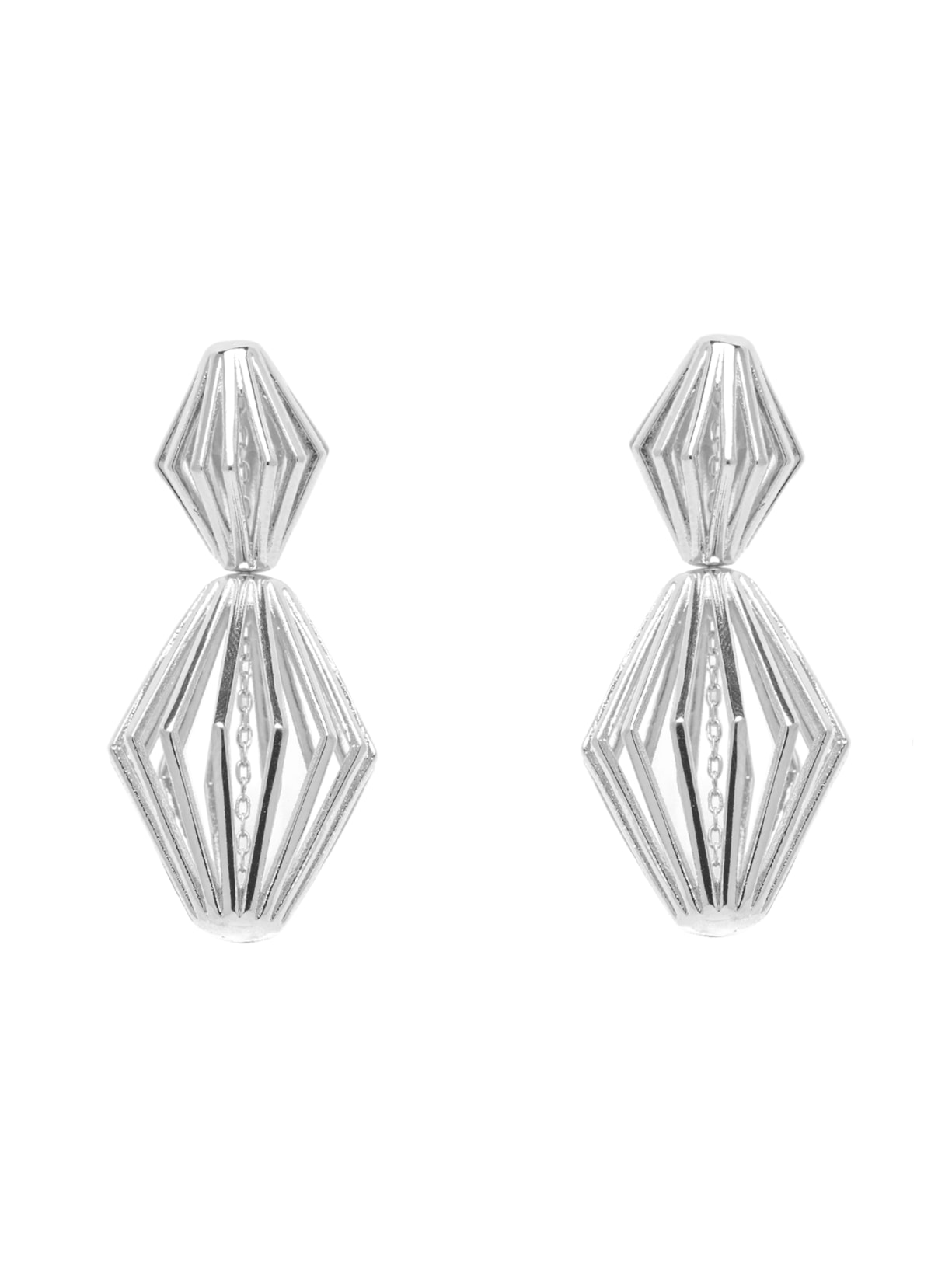 Brinco Feminino Spazio Duplo - Prata