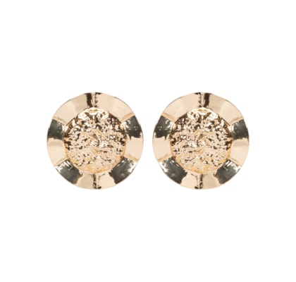 Brinco Feminino Texturizado - Dourado