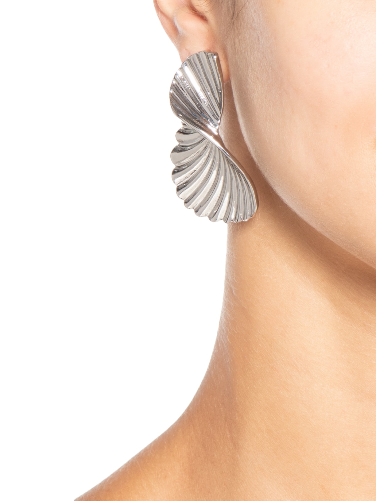 Brinco Feminino Texturizado Orgânico Prateado '2Essential