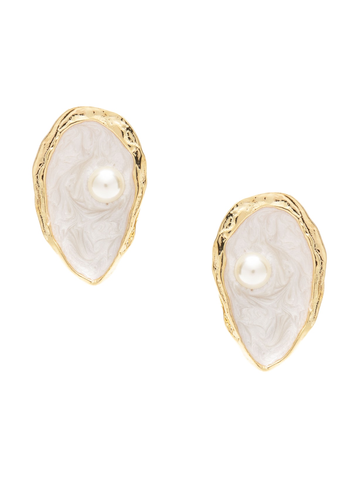 Brinco Feminino Uno Ostra P Dourado Nádia Gimenes