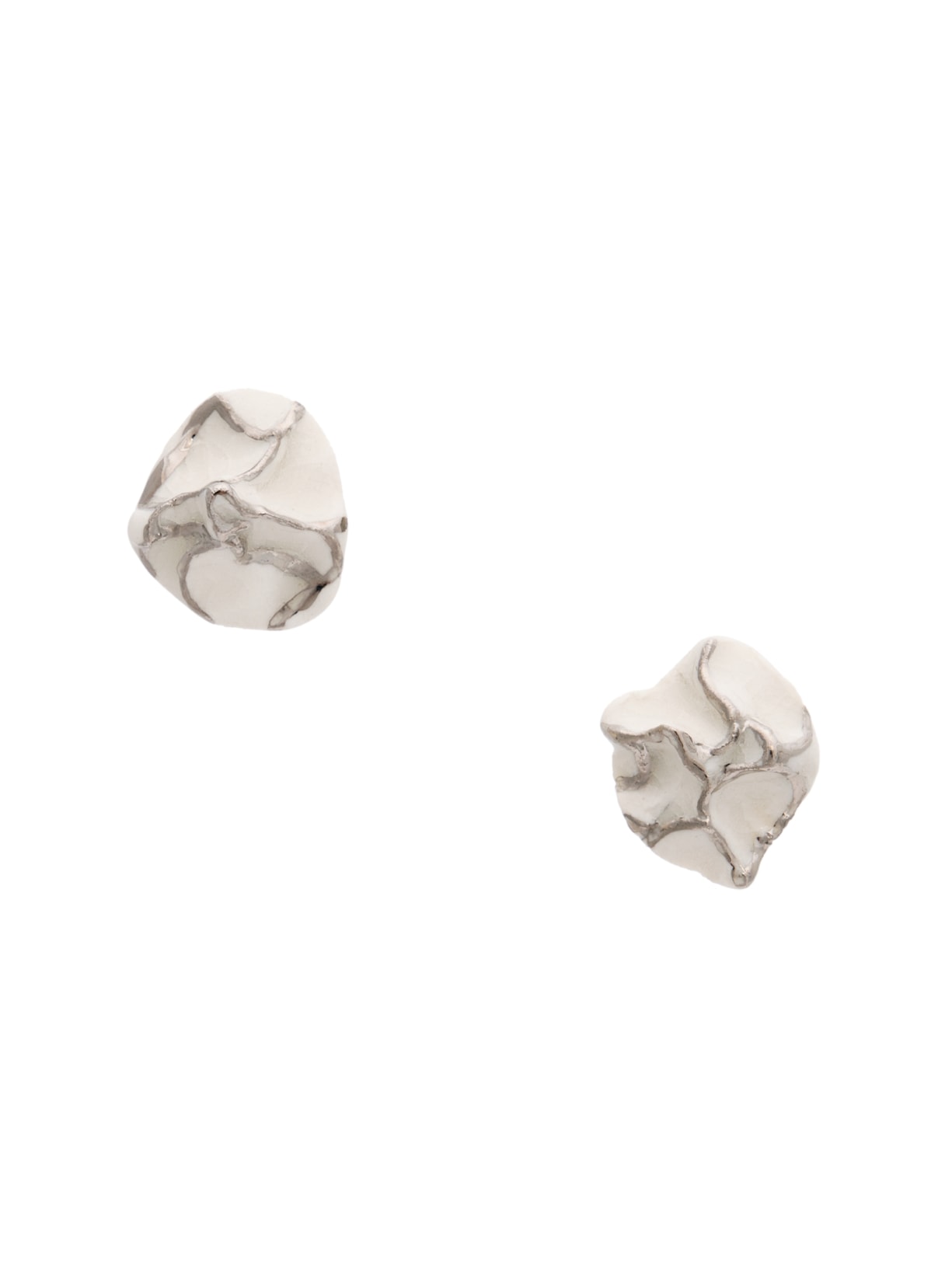 Brinco Feminino Veias - Branco