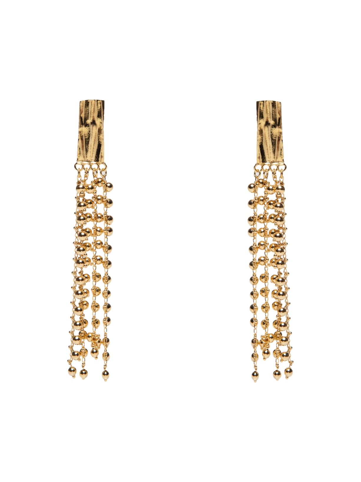 Brinco Feminino Vento Com Franjas - Dourado