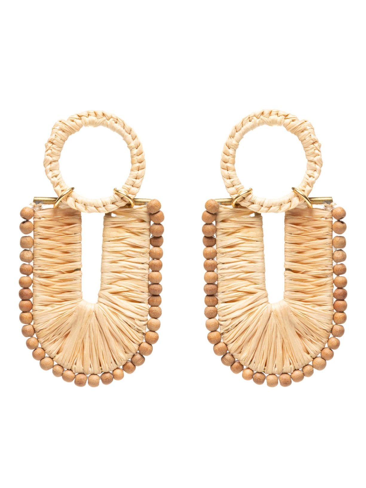 Brinco Feminino Veranil Palha Bege Dress To