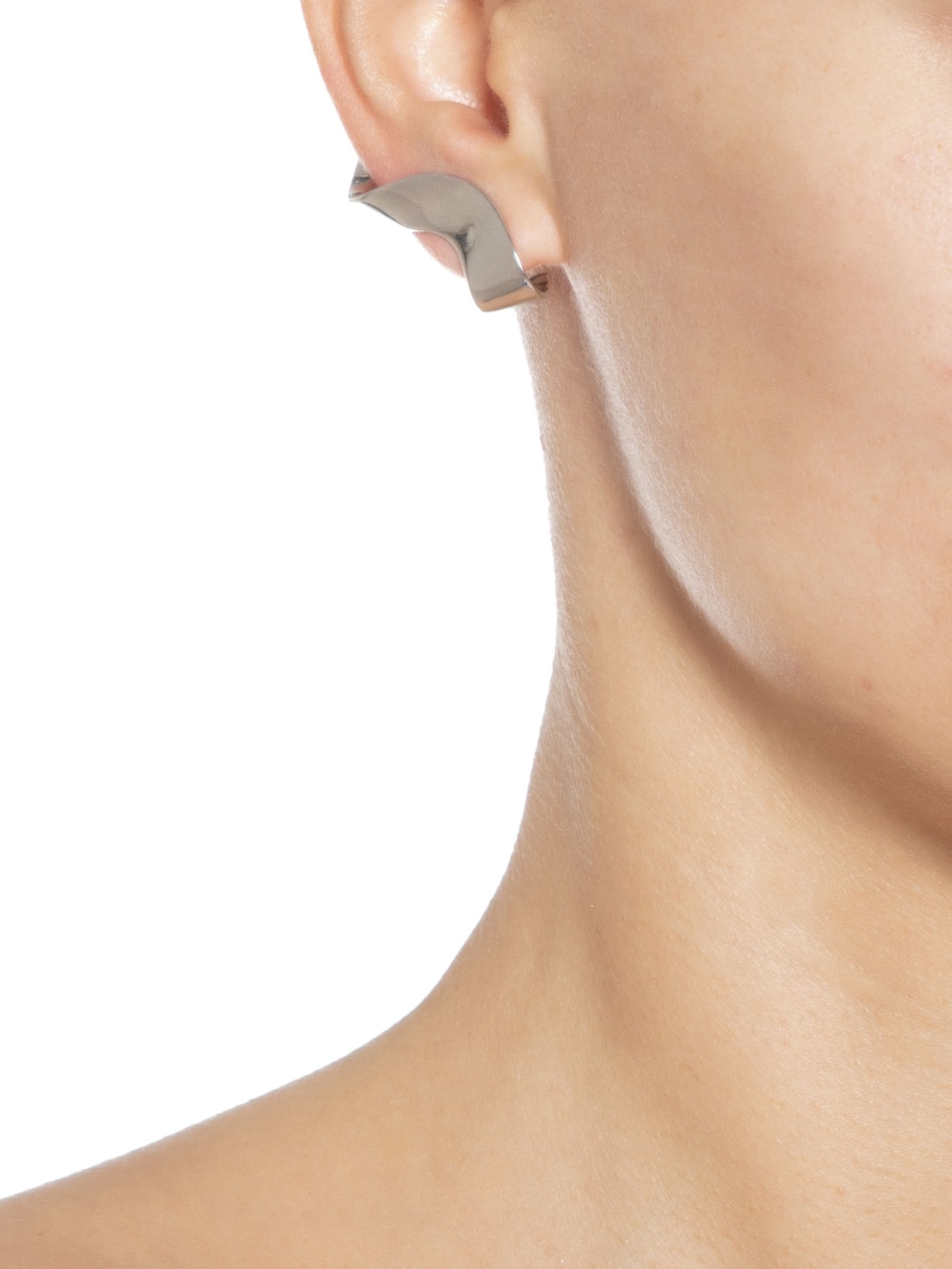 Brinco Feminino Wave Prata Andressa Delamuta