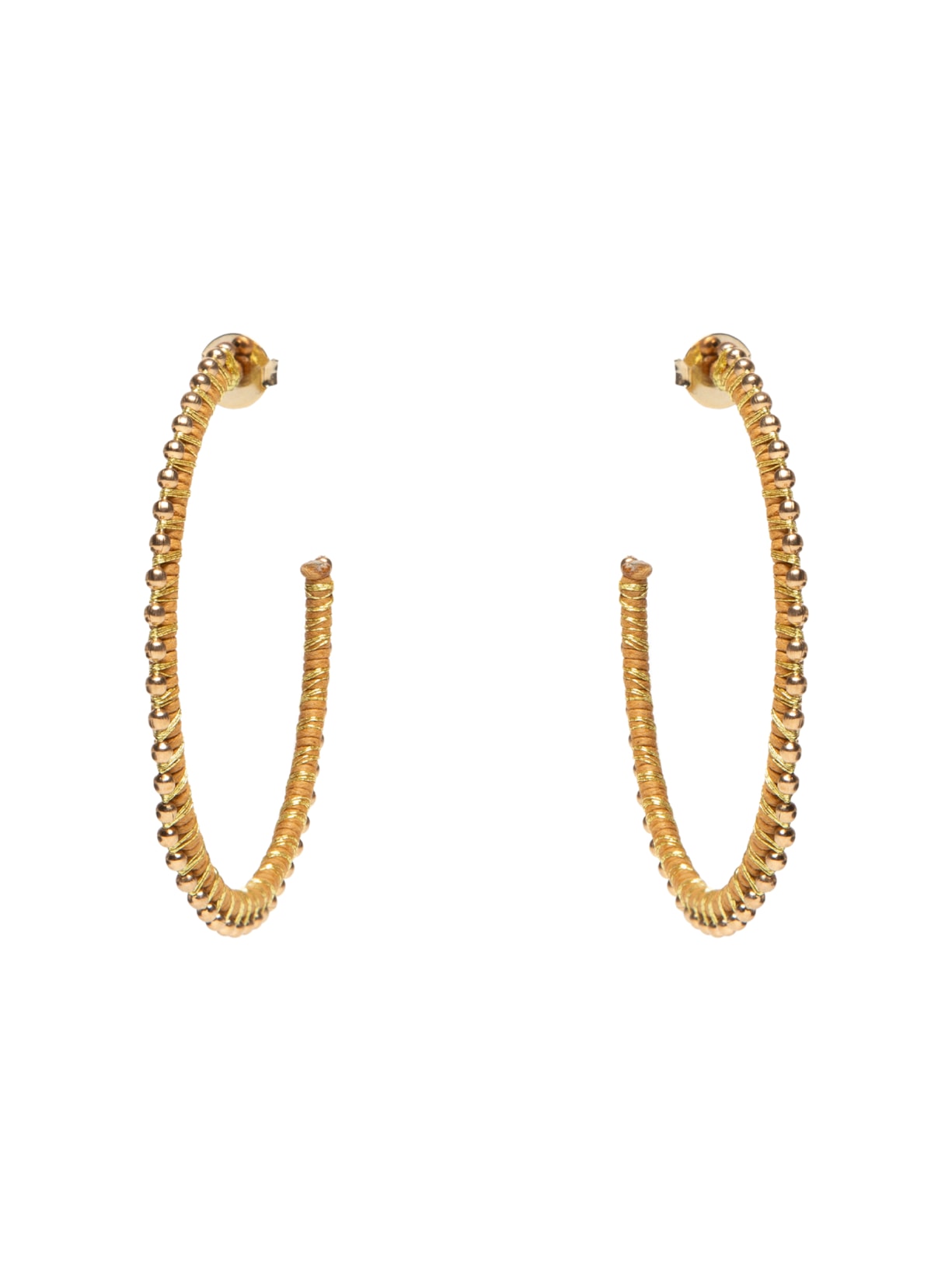 Brincos Feminino Argola Cristais Melissa - Dourado