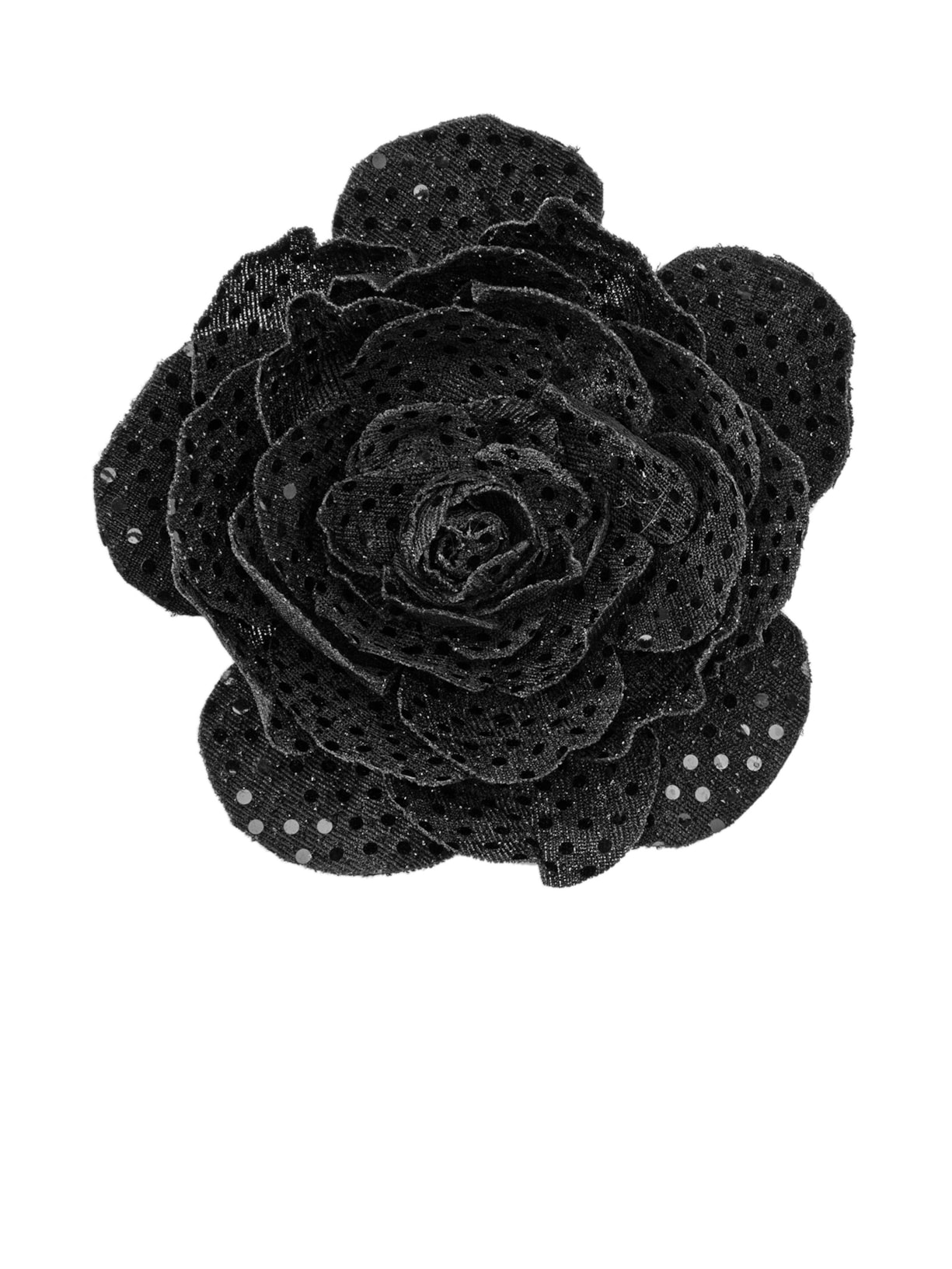 Broche Feminino Flower Britney - Preto