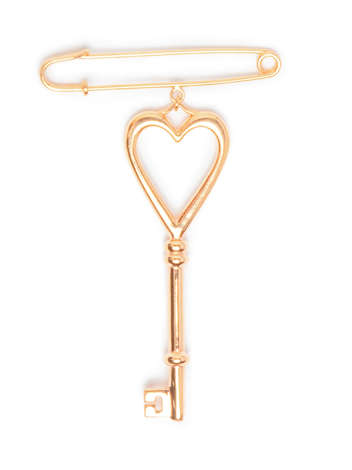 Broche Feminino Metal Chave Elena - Dourado