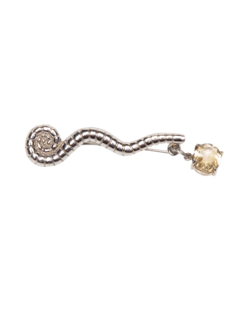 Broche Feminino Polínea - Prateado