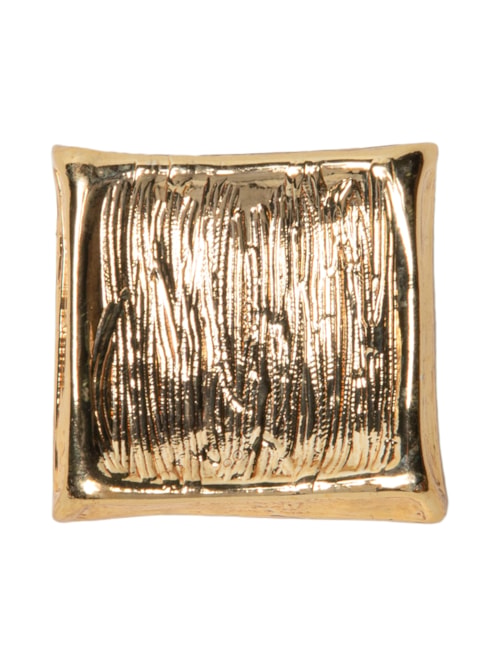 Broche Feminino Quadrado - Dourado